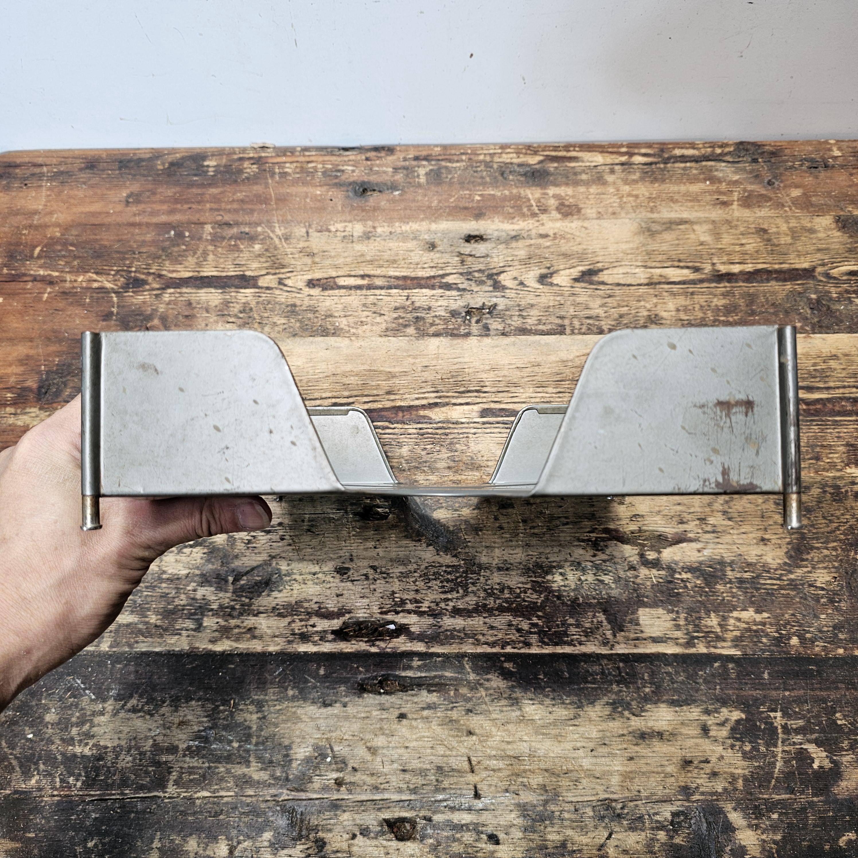 Vintage Y and E Metal Desk Tray Organizer