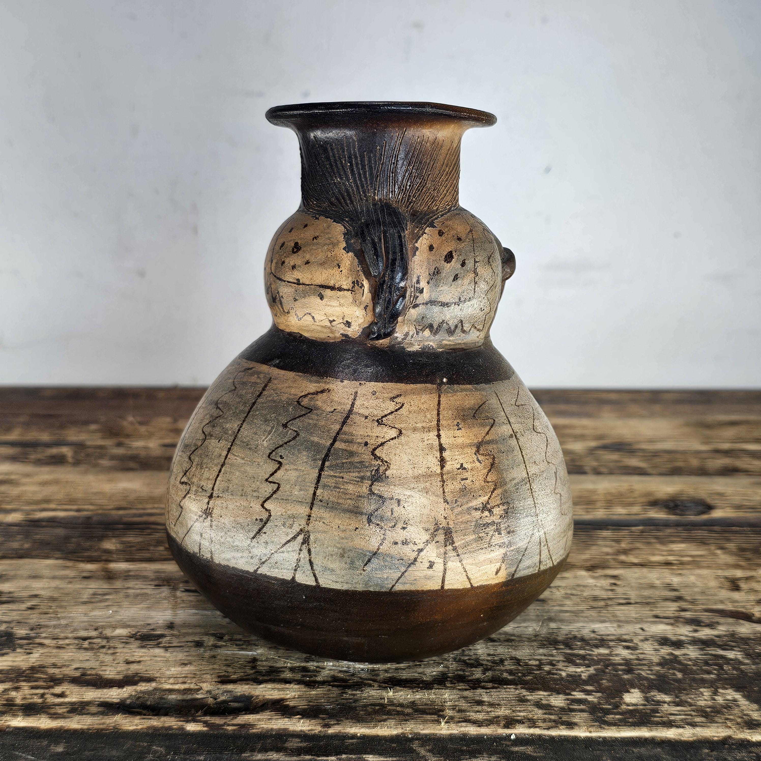 Pre-Columbian Style Anthropomorphic Effigy Vessel