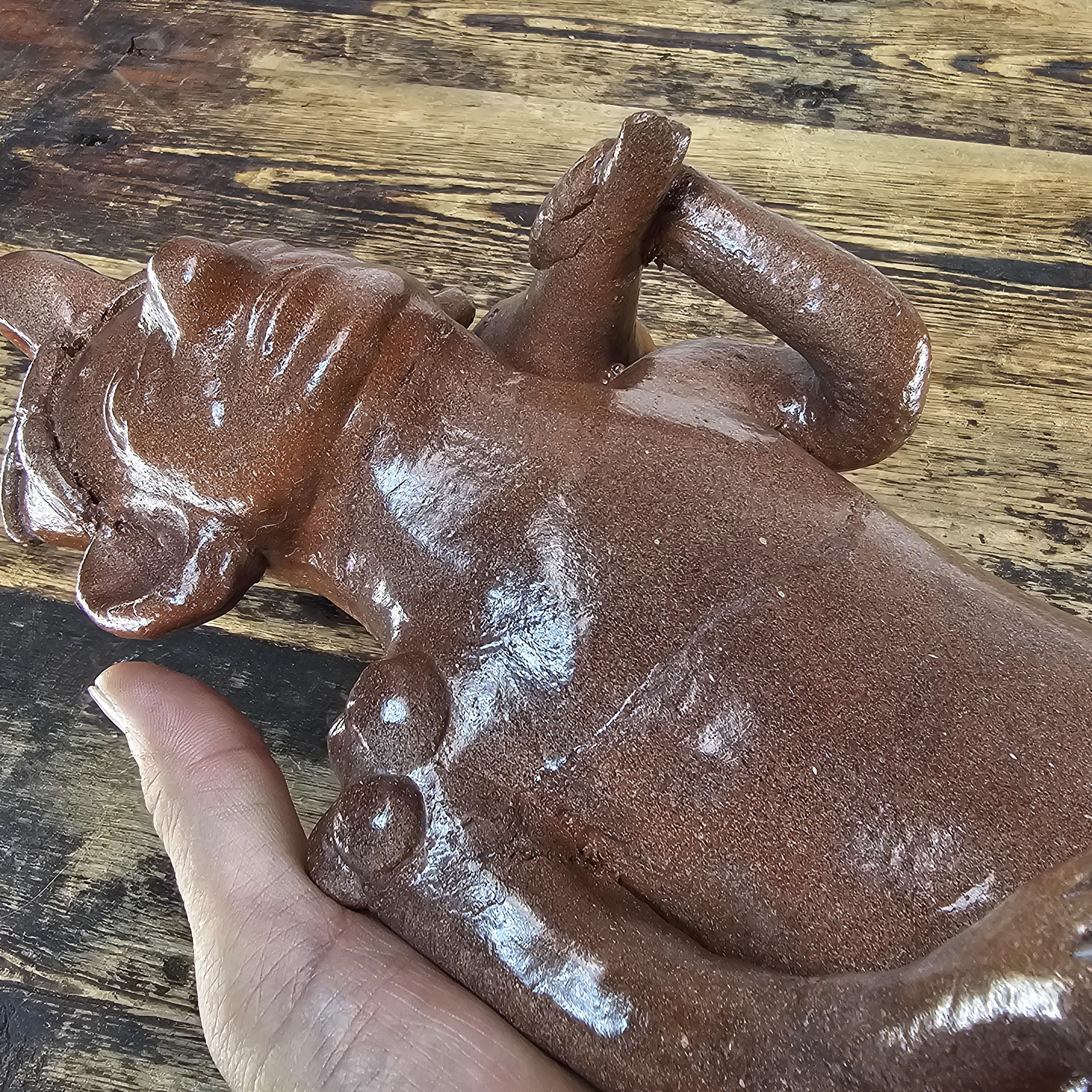 Mesoamerican Colima Warrior Effigy Heavy Terracotta 11.5"H