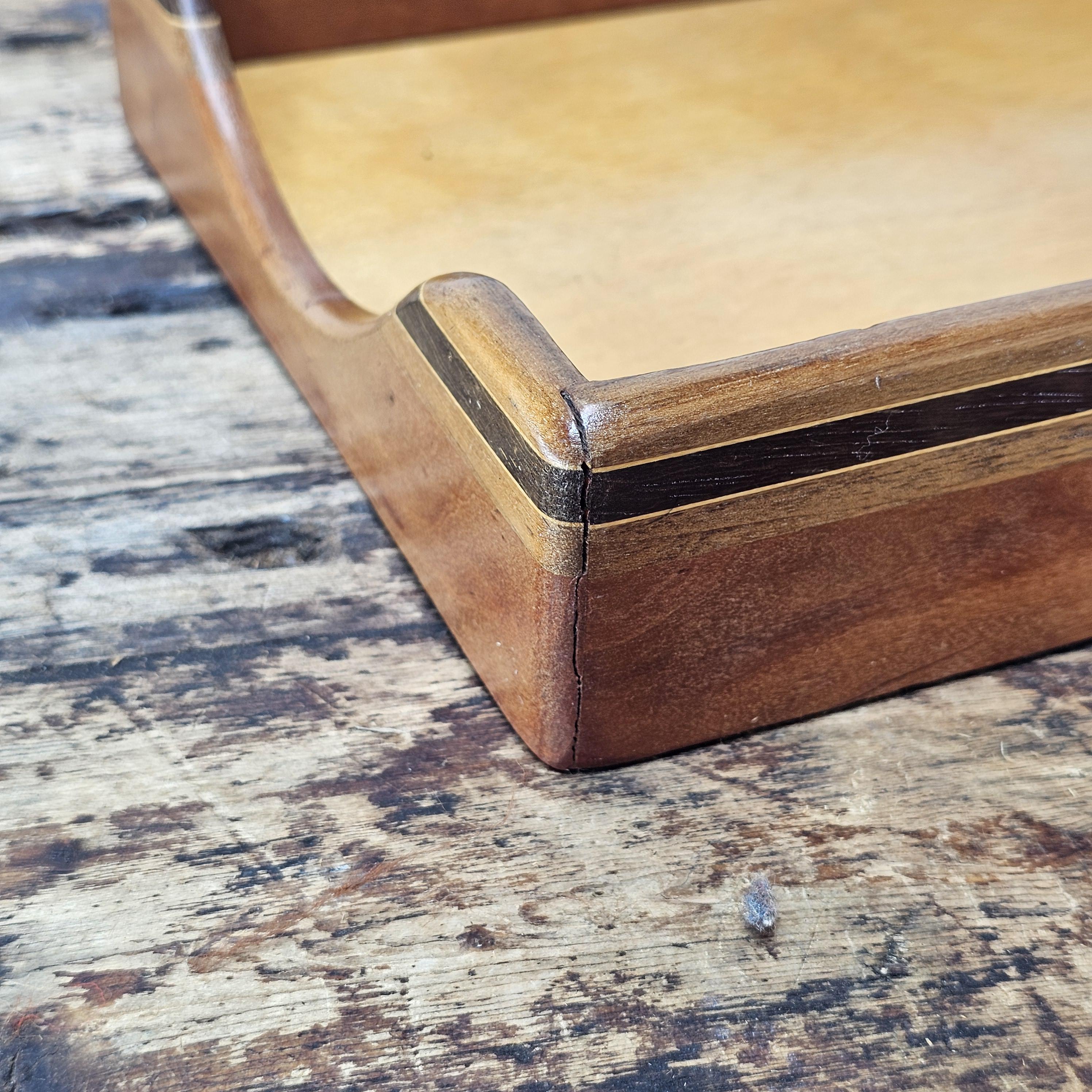 Nordic Style Vintage Wooden Document Tray