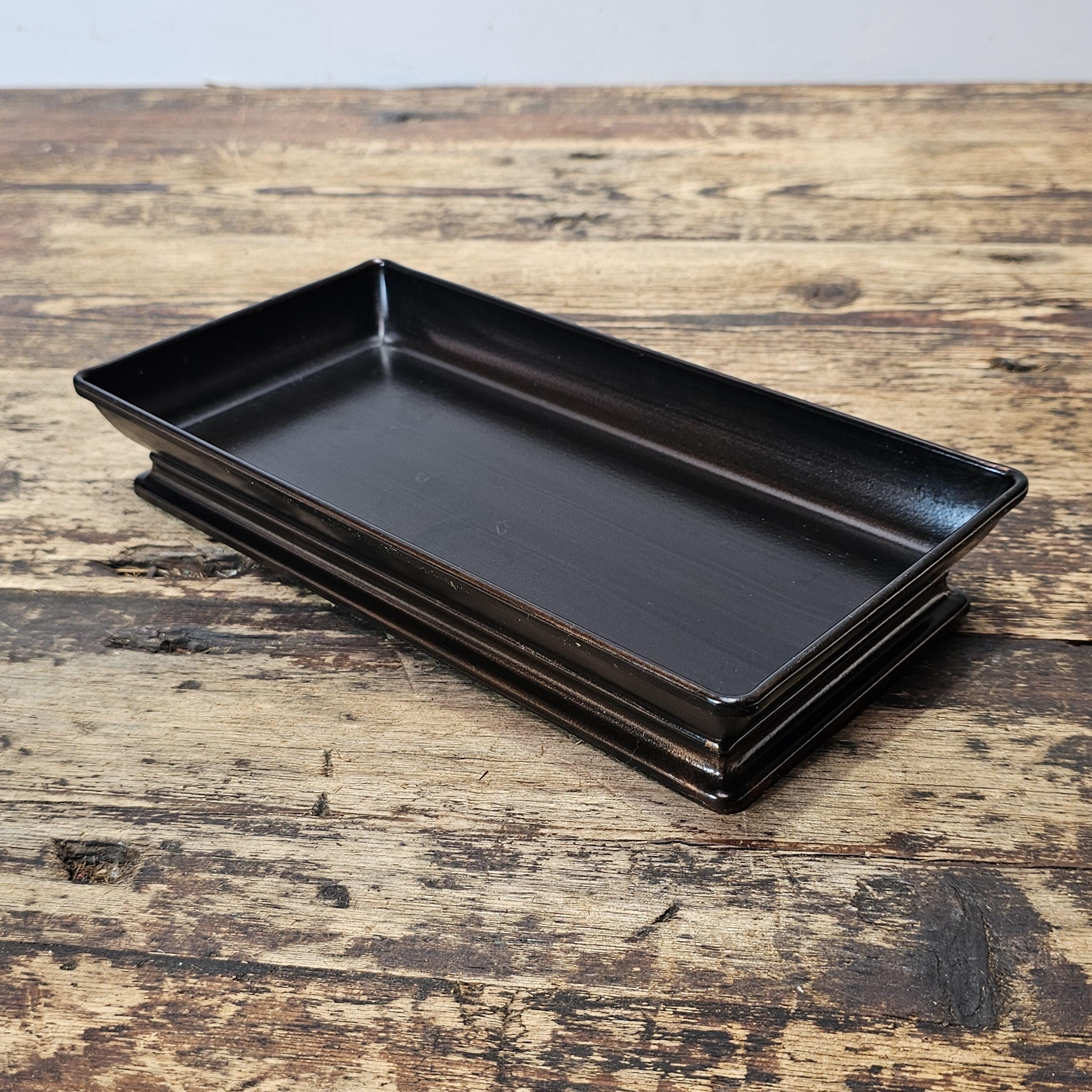 Black Metal Desk Tray 10"L × 5"W × 1.5"H (1.2 lb.)