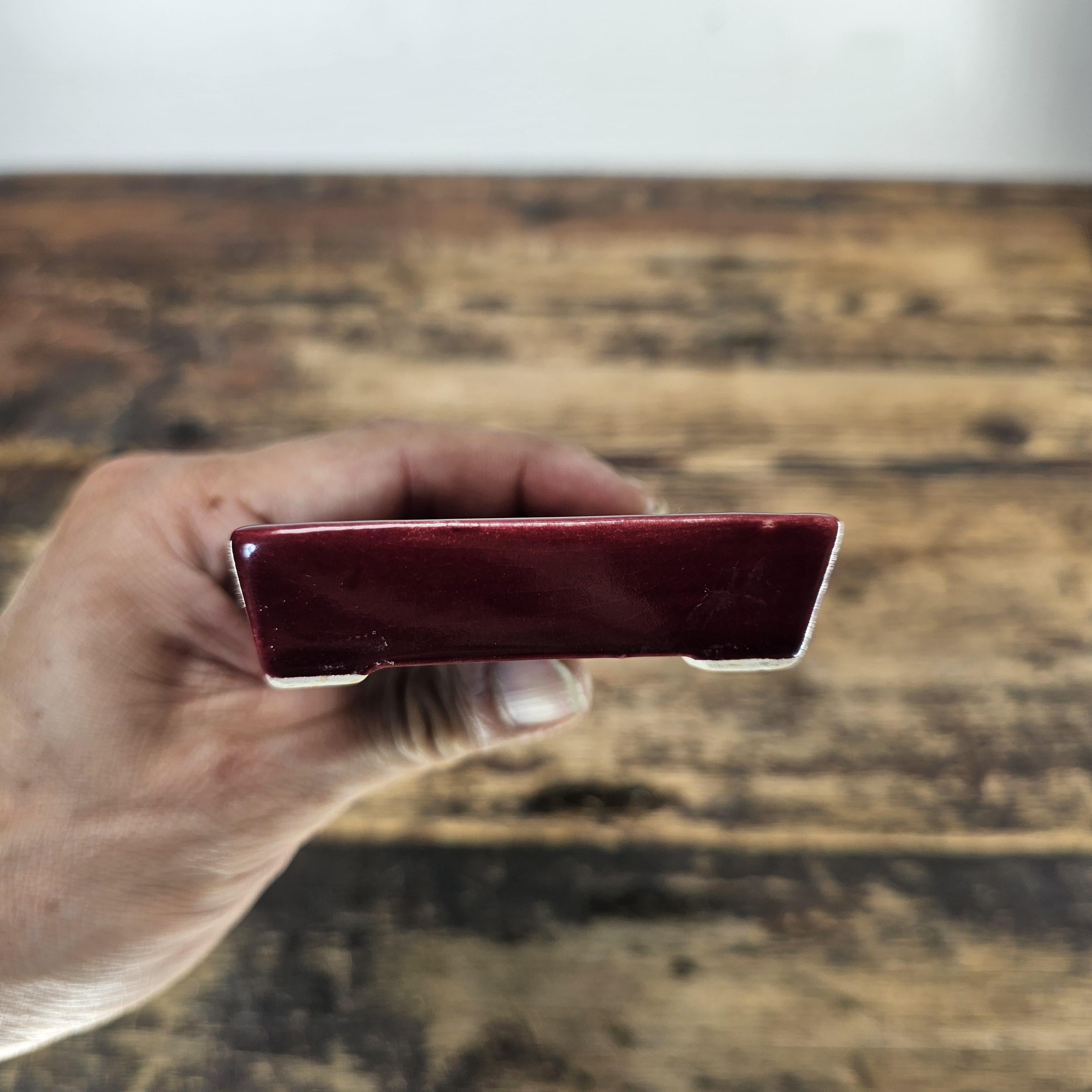 Mid-Century Modern Claire Lerner Studio Pottery Dish / Ashtray 1949