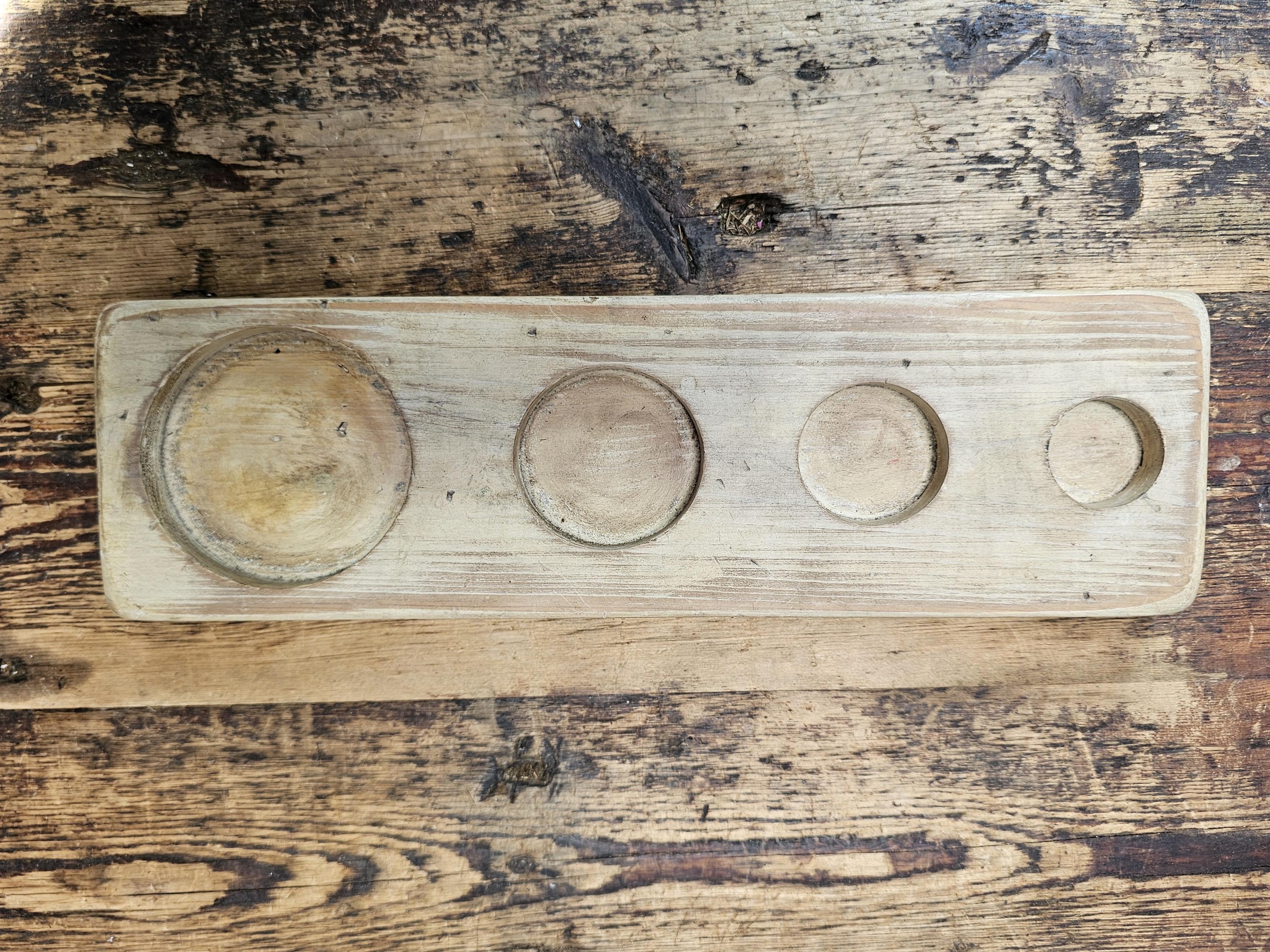 Vintage-Style Brass Canister Set with Wooden Base