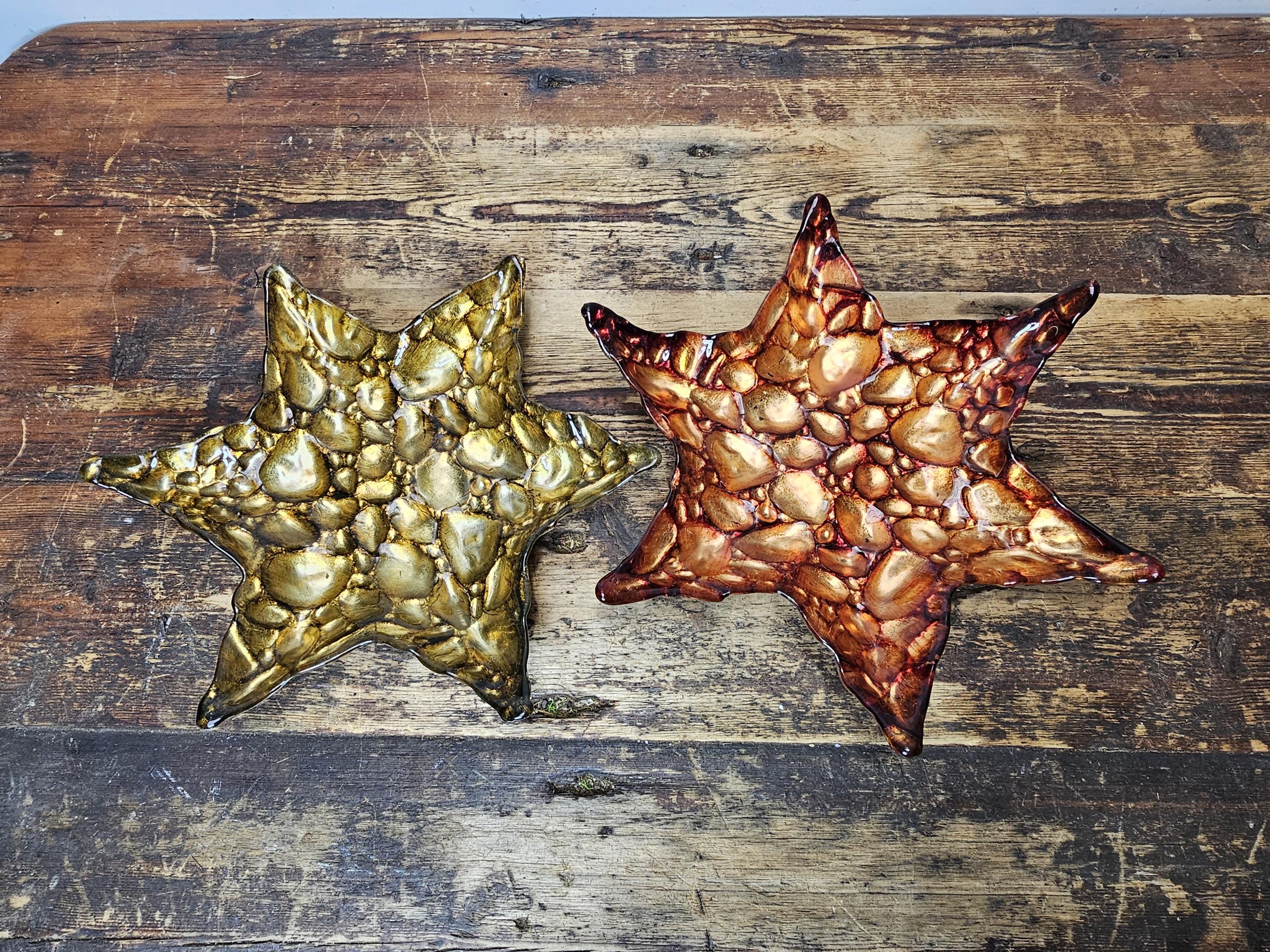 Set of 2 Z Gallerie "Arda" Pebble Star Bowl Set