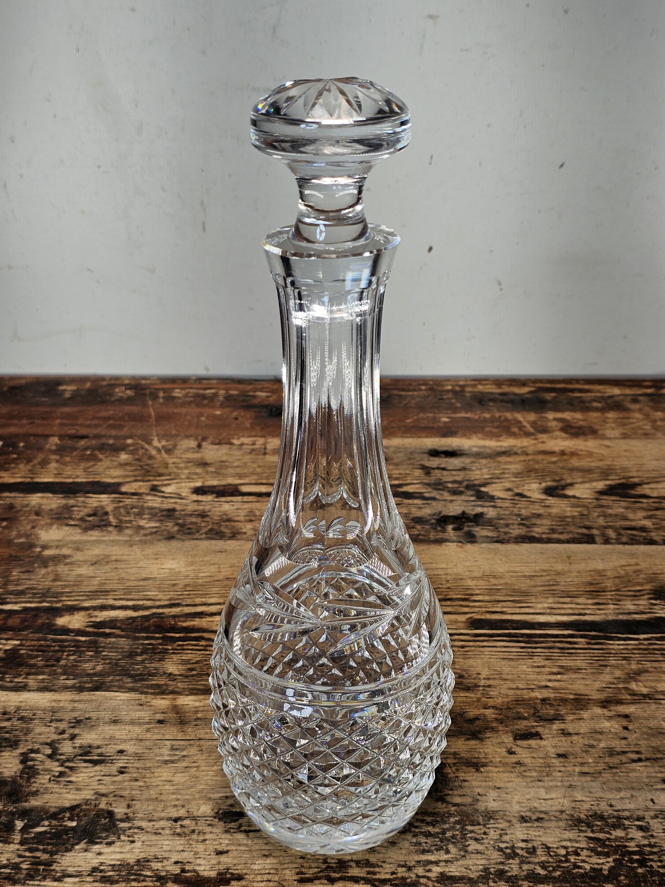 Waterford Crystal Glandore Cordial Decanter & Stopper 11.25"H