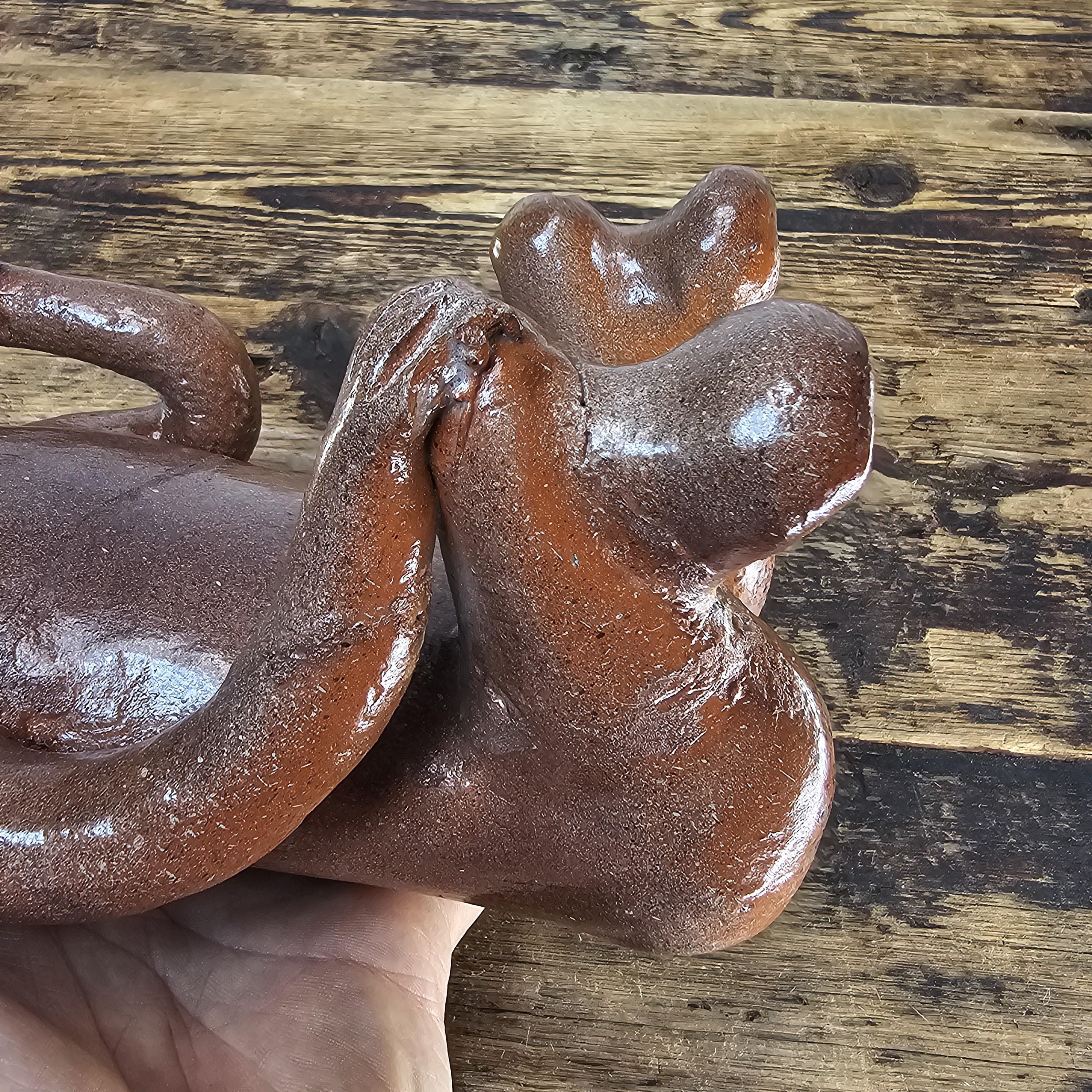 Mesoamerican Colima Warrior Effigy Heavy Terracotta 11.5"H