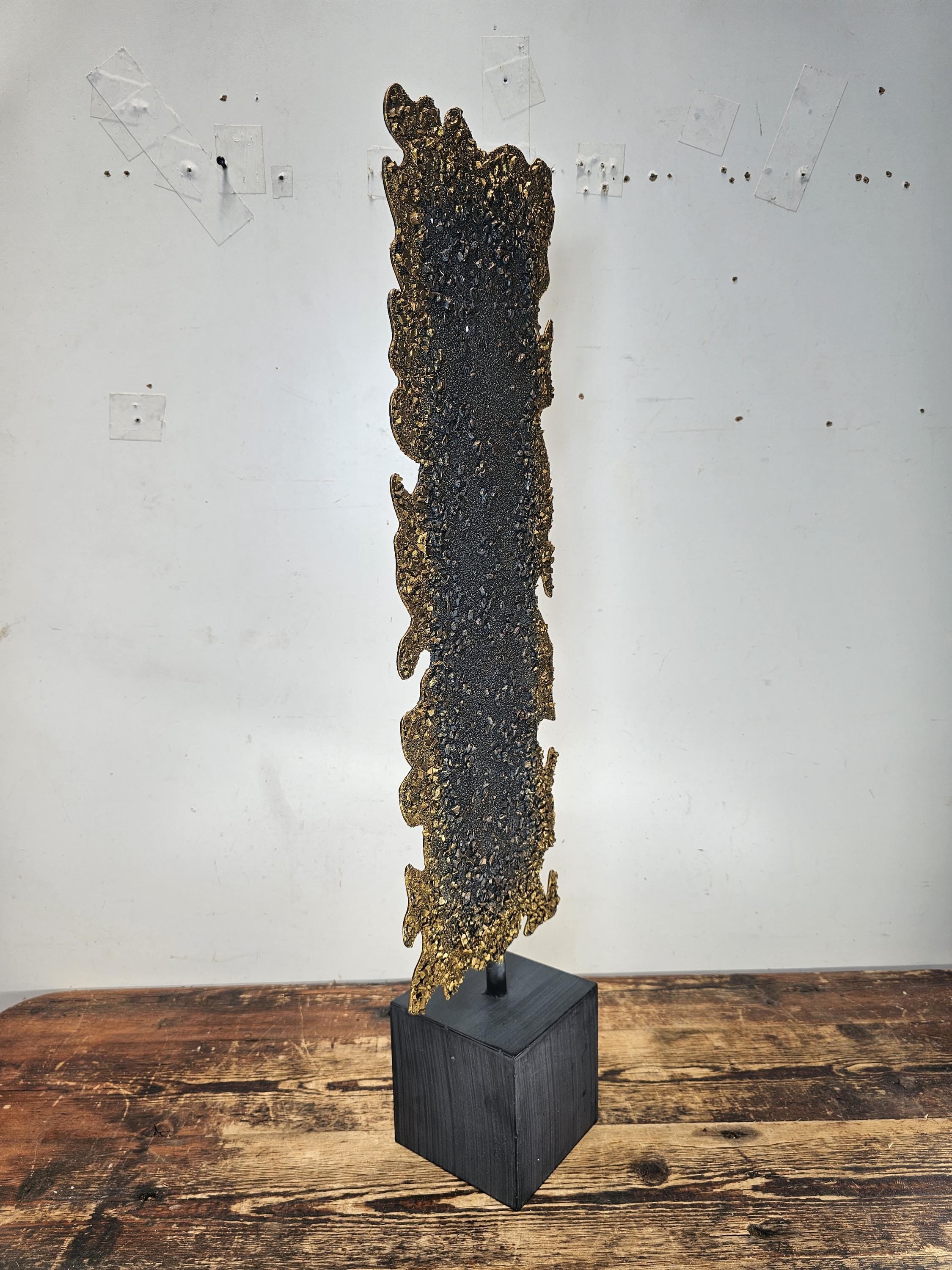 Wrought Iron Art Sculpture By Gold Leaf Design Group 31"H