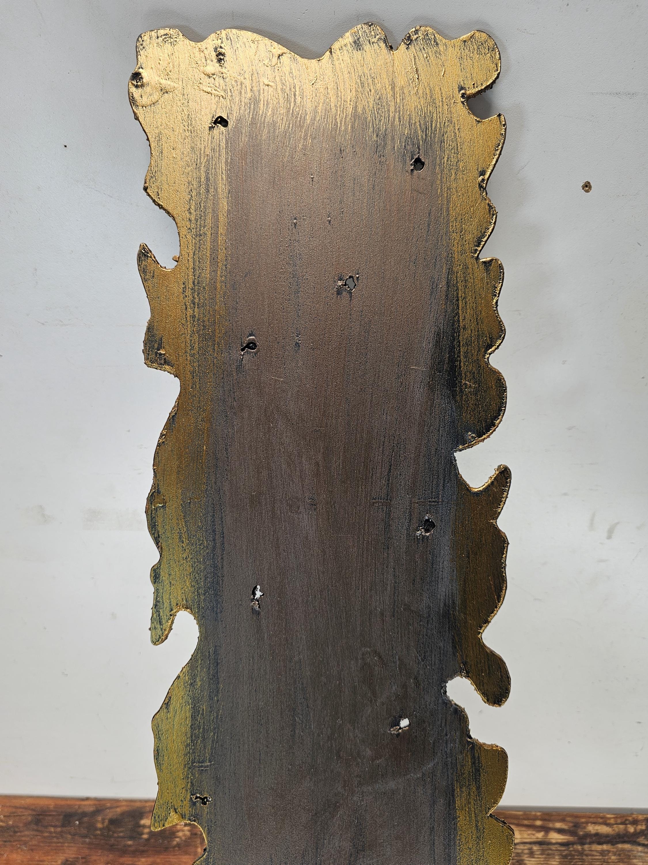 Wrought Iron Art Sculpture By Gold Leaf Design Group 31"H