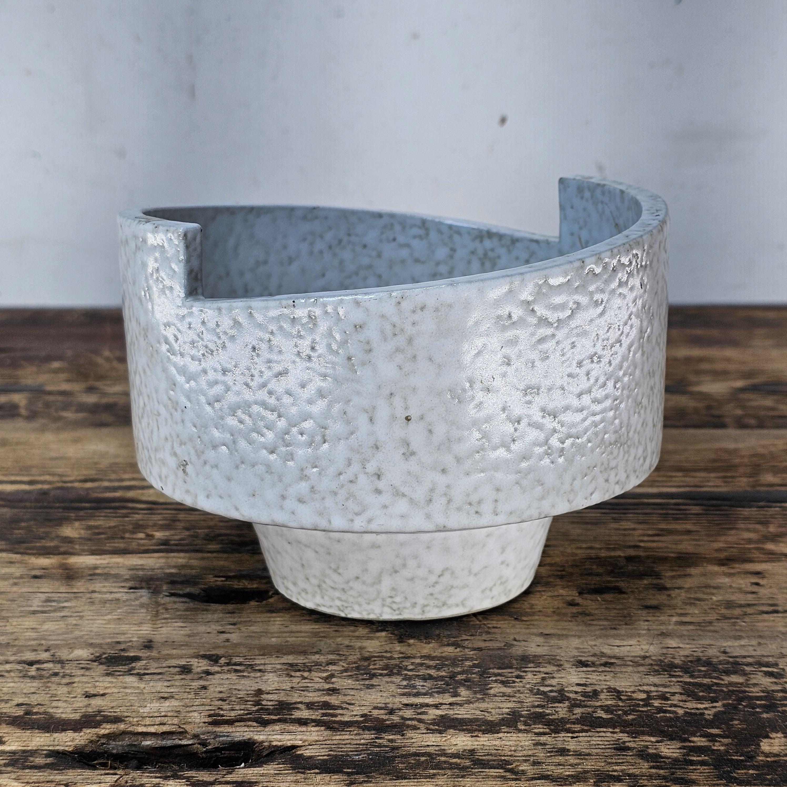 Vintage Kozan-gama Ashtray / Planter | Japanese MCM Brutalist Studio Pottery