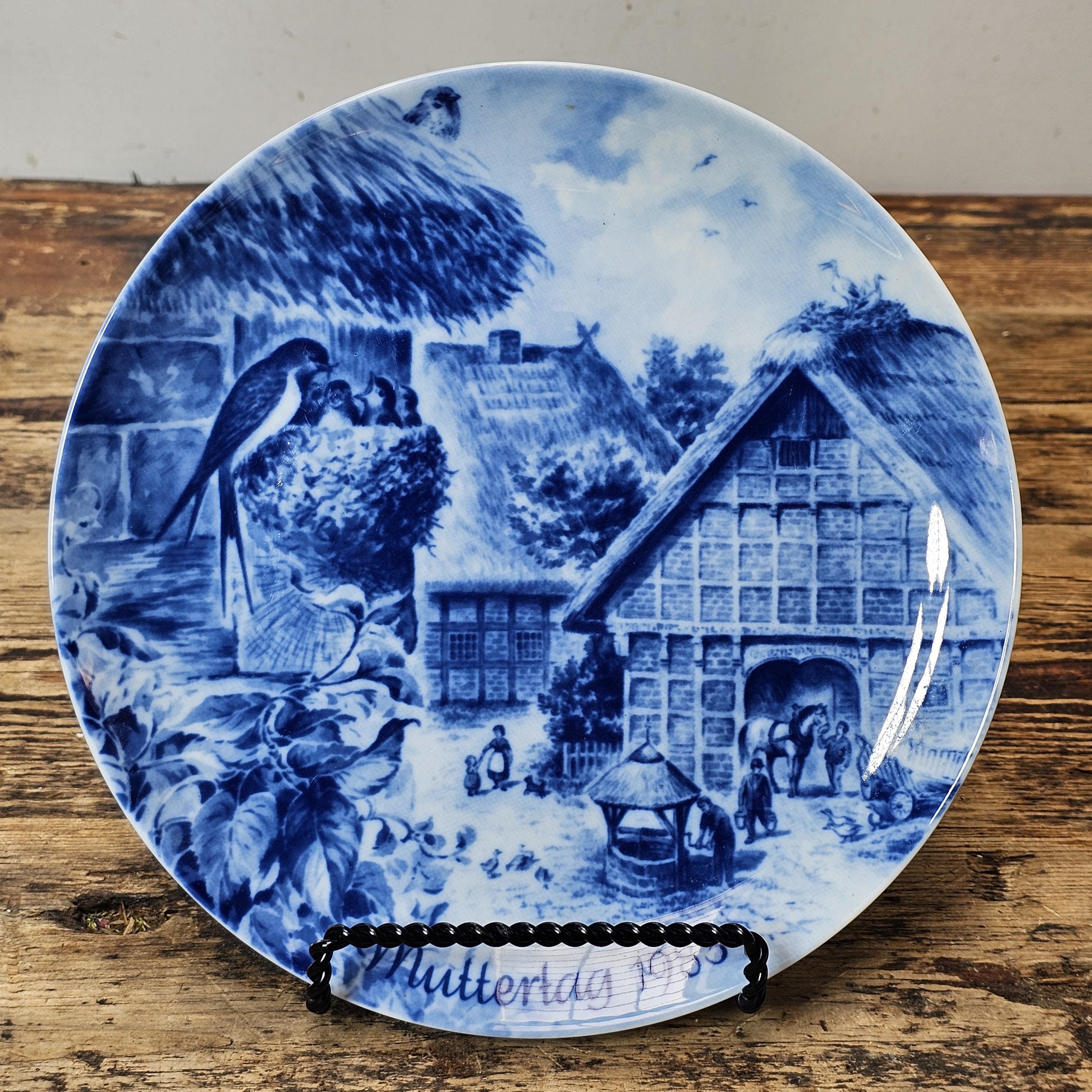 Set of 2 Vintage Berlin Design Collector Plates - West Germany 1977 & 1983