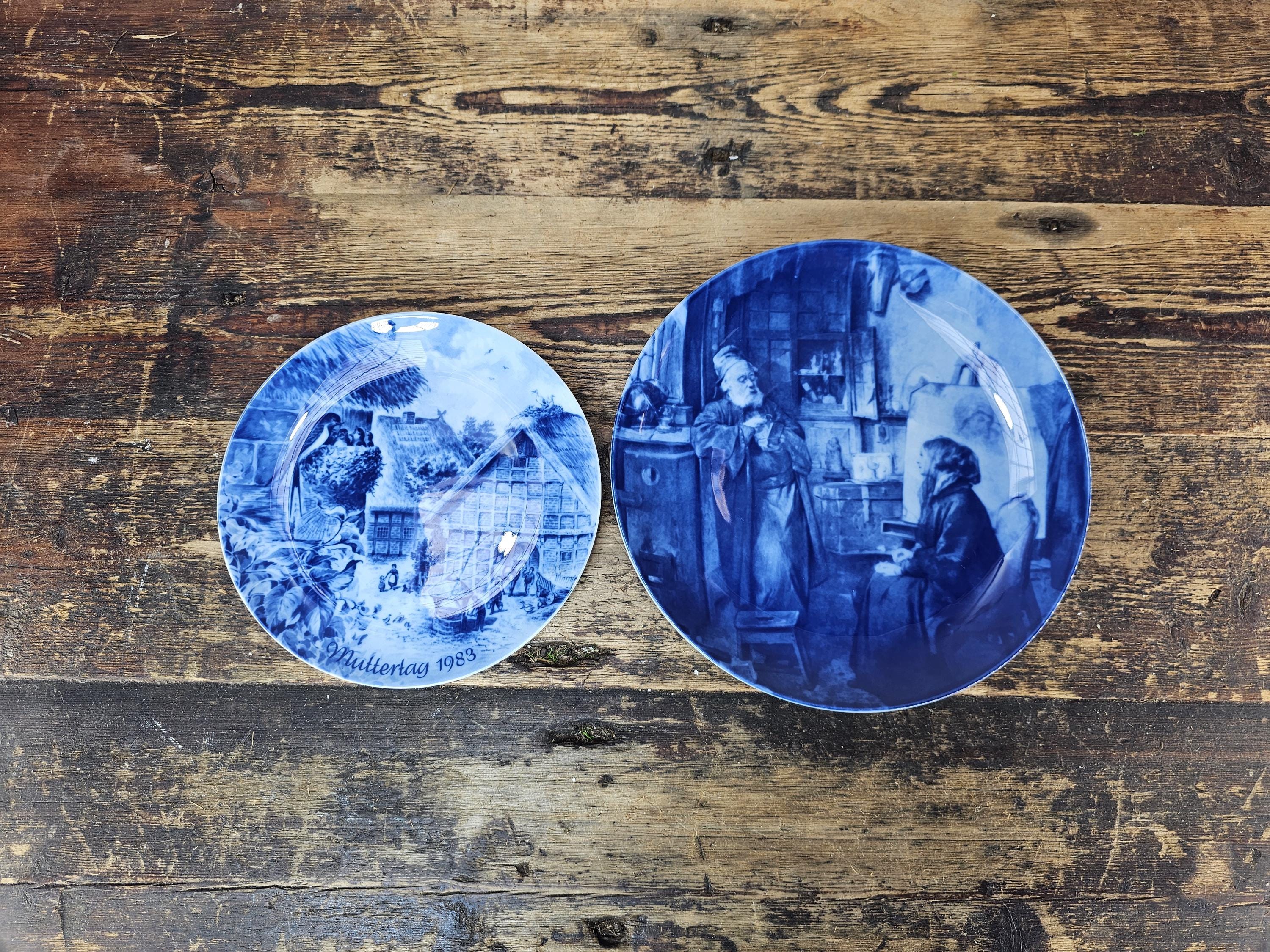 Set of 2 Vintage Berlin Design Collector Plates - West Germany 1977 & 1983