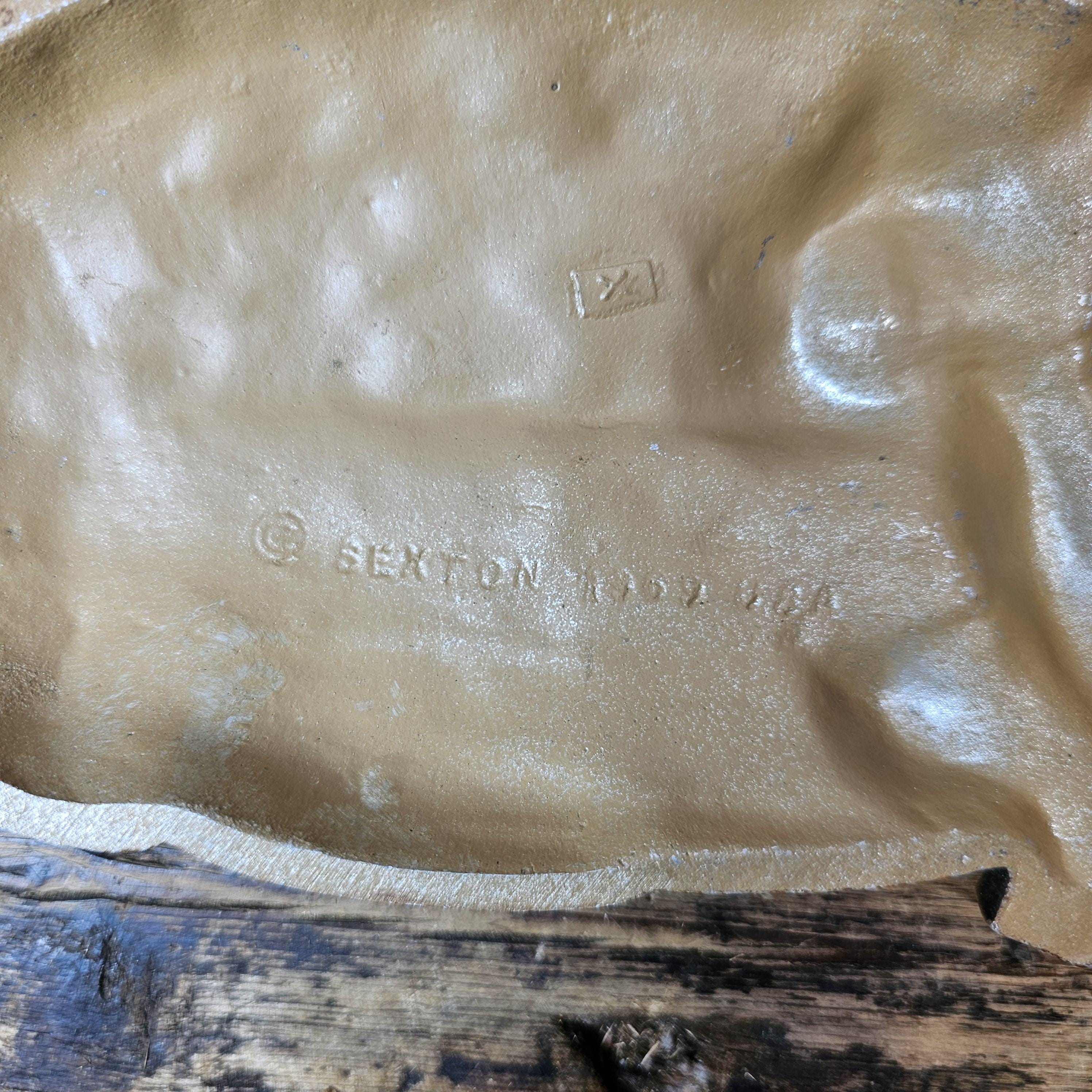 Vintage Sexton Owl Plaques 1969 Cast Aluminum Wall Hanging