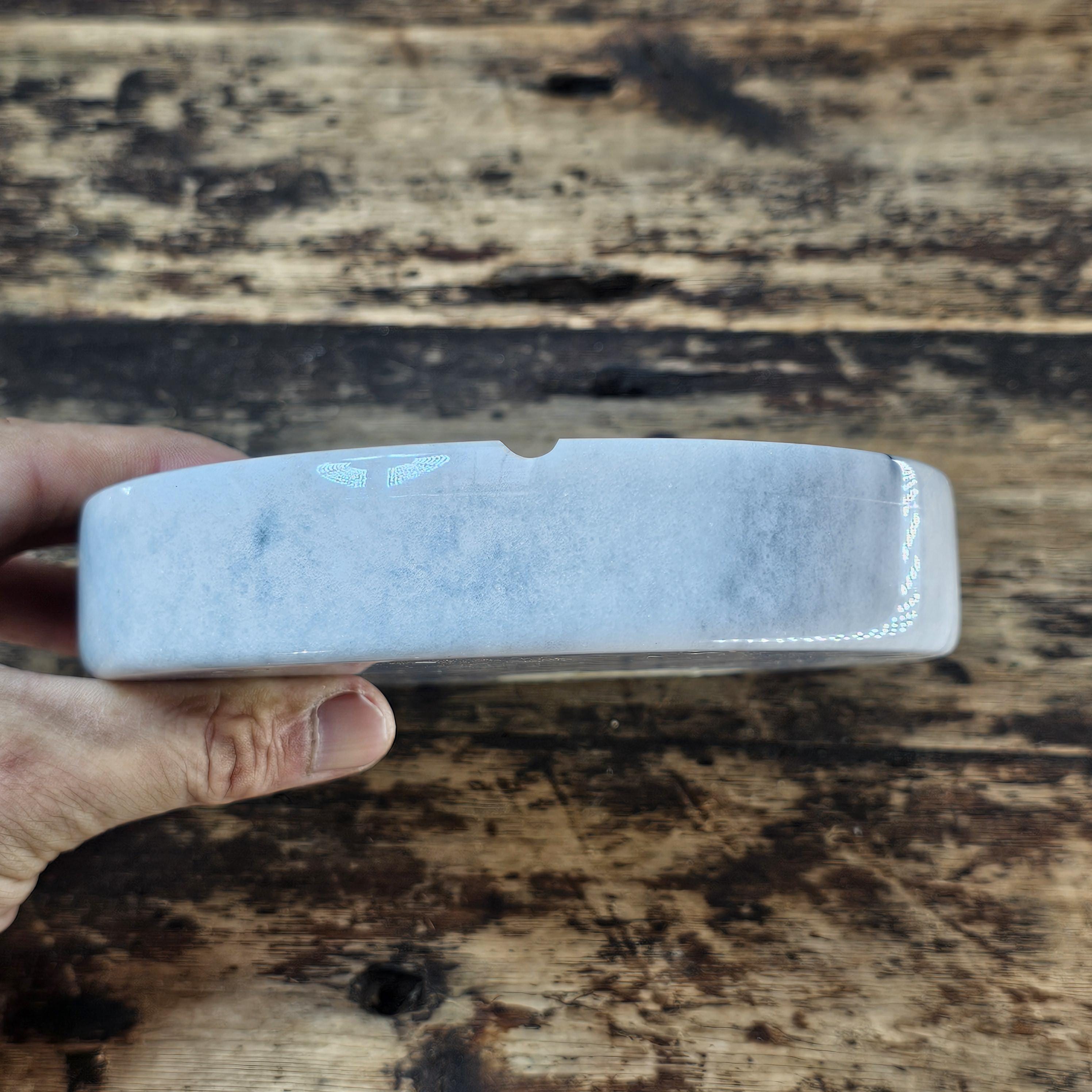 Vintage Round Marble Ashtray