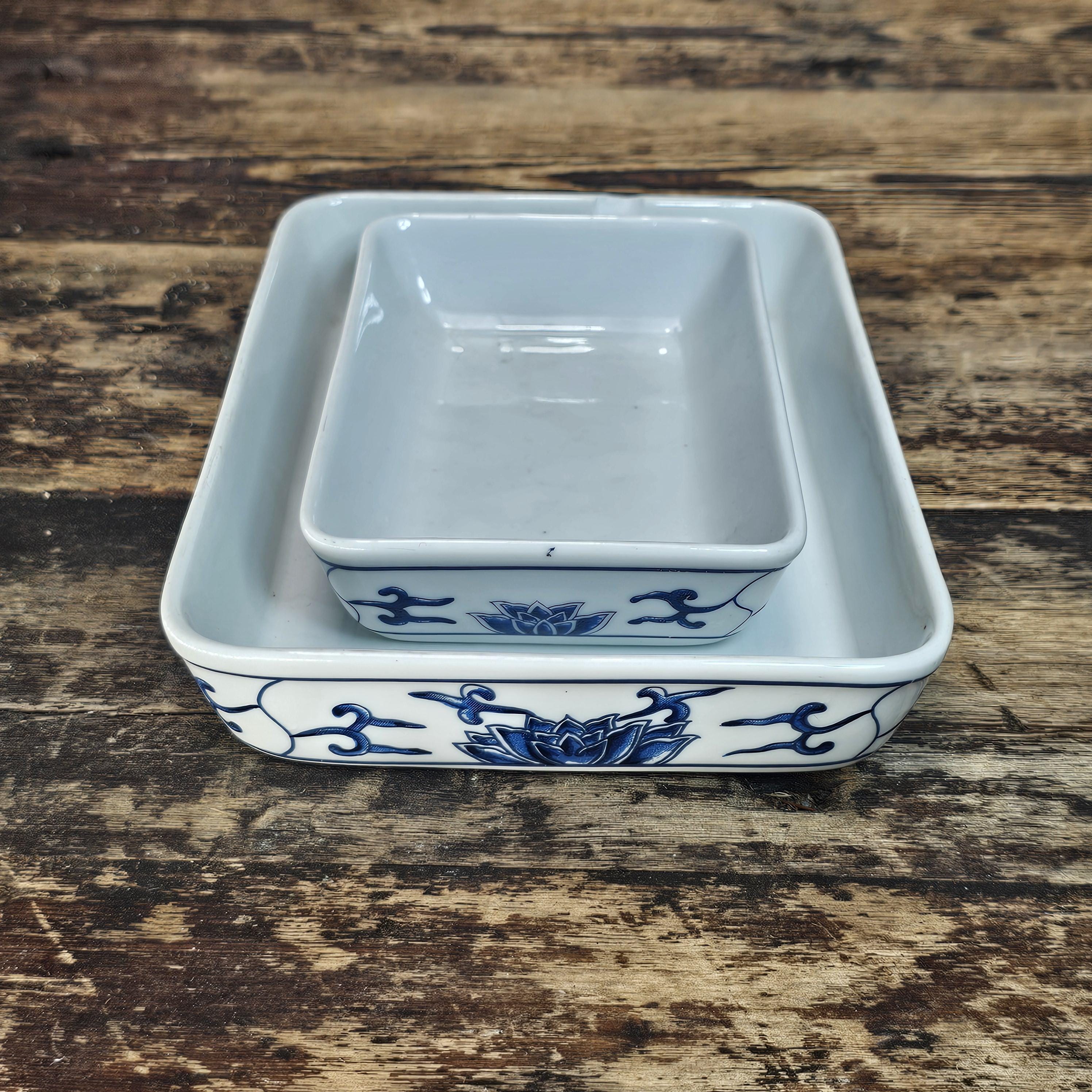 Vintage China Airlines First / Business Class Porcelain Trays by TATUNG Set of 2