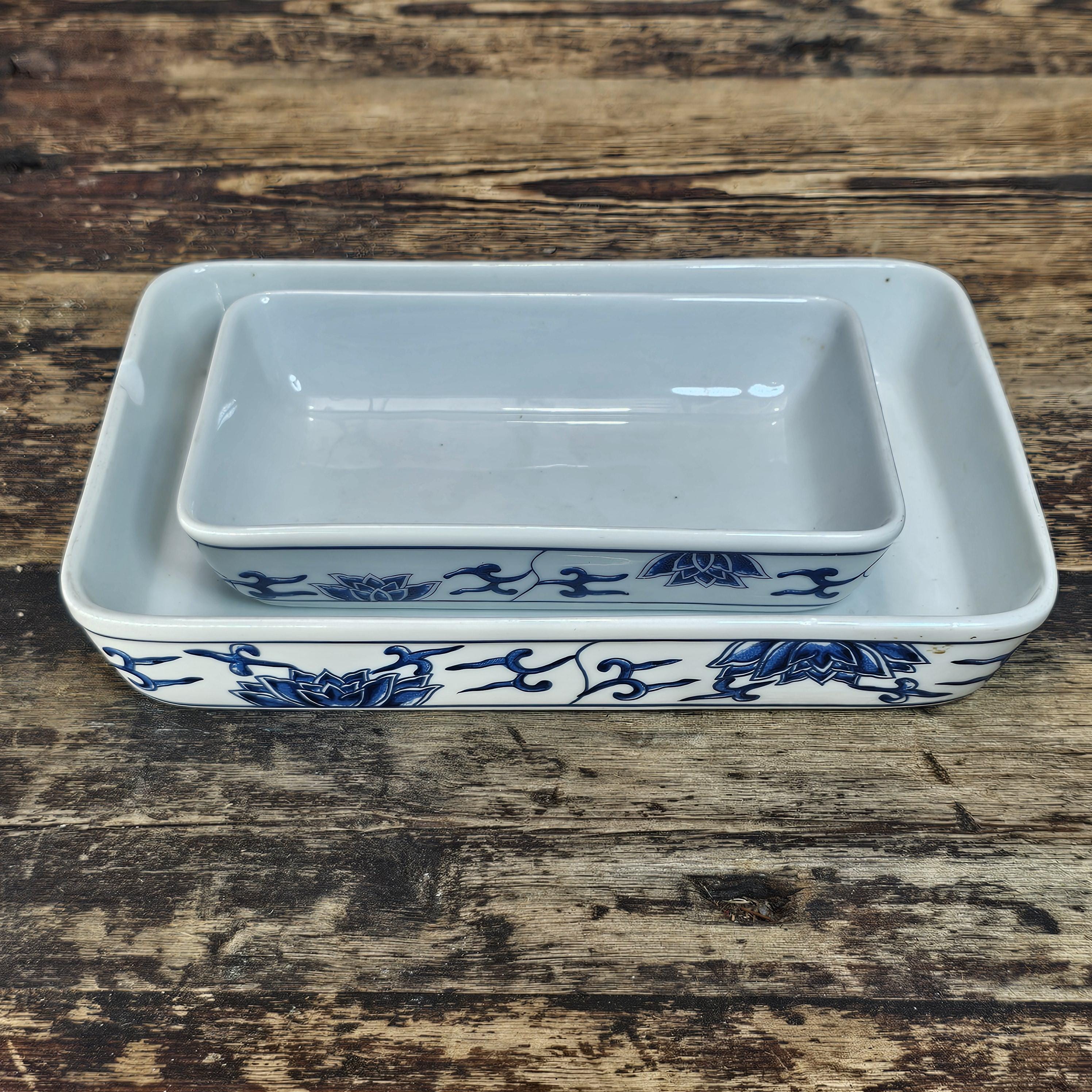 Vintage China Airlines First / Business Class Porcelain Trays by TATUNG Set of 2