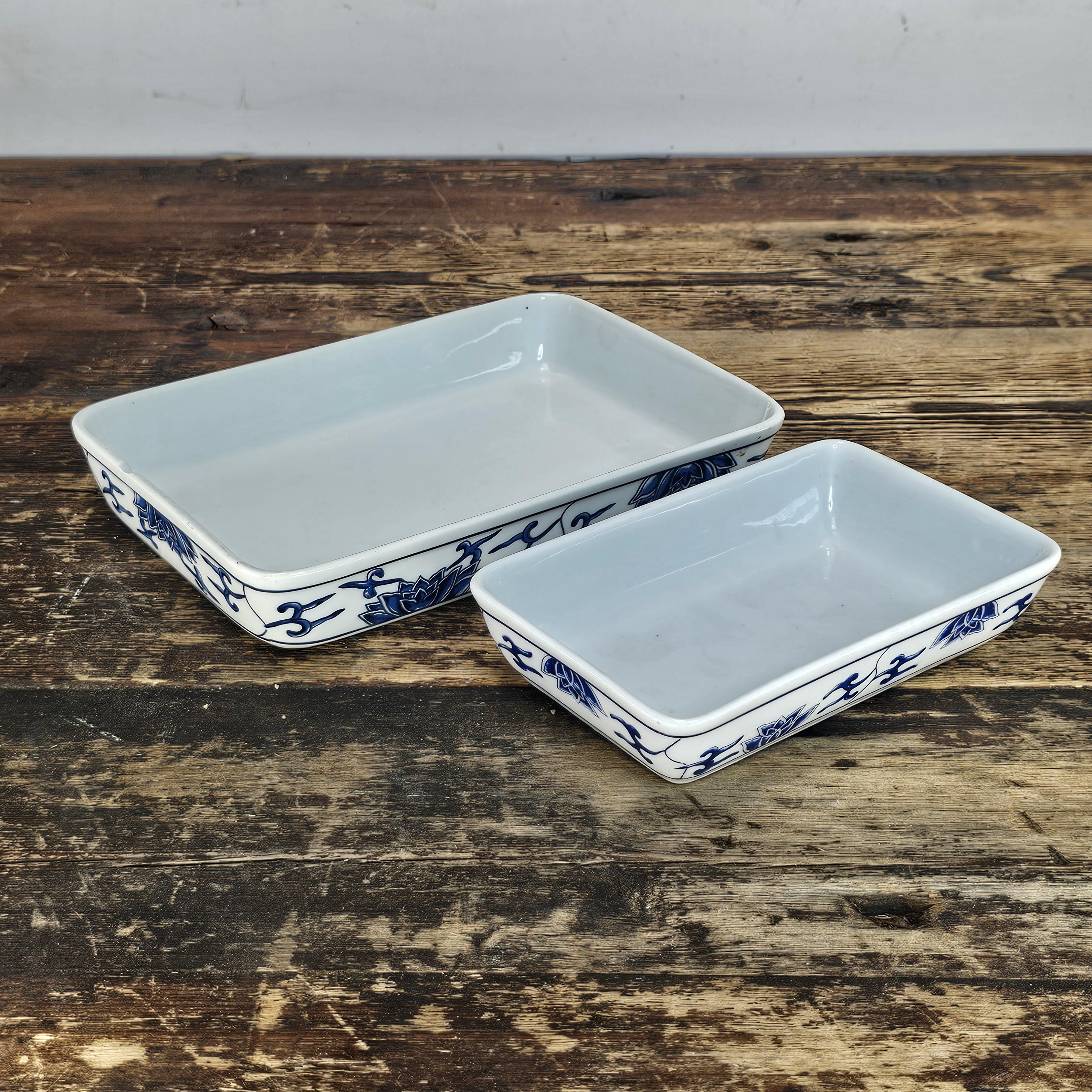 Vintage China Airlines First / Business Class Porcelain Trays by TATUNG Set of 2