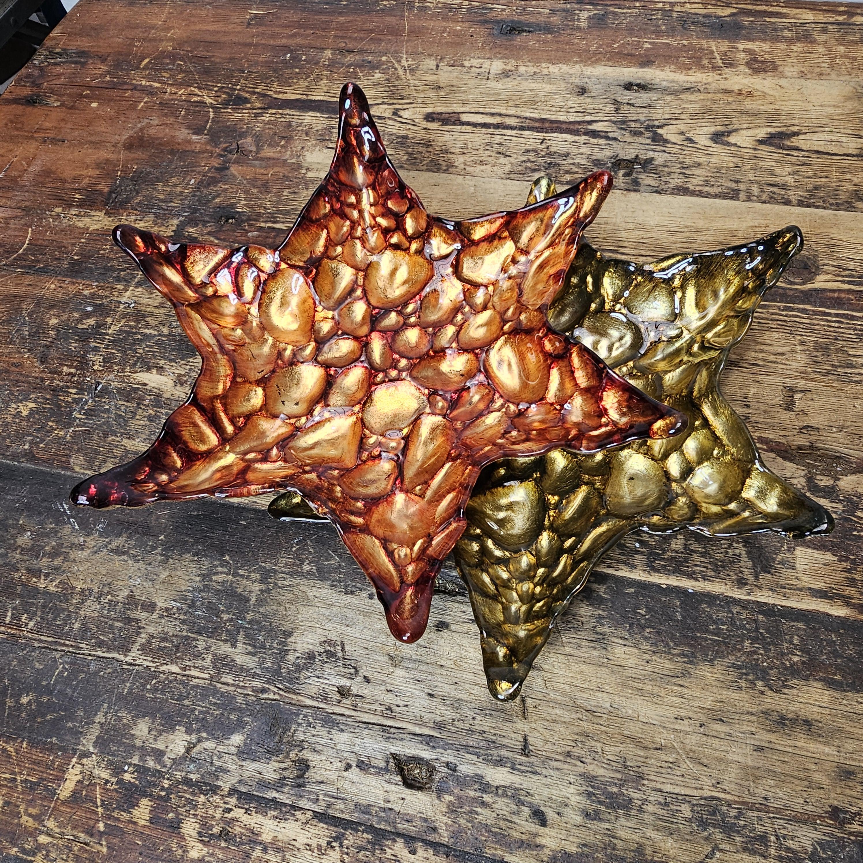 Set of 2 Z Gallerie "Arda" Pebble Star Bowl Set