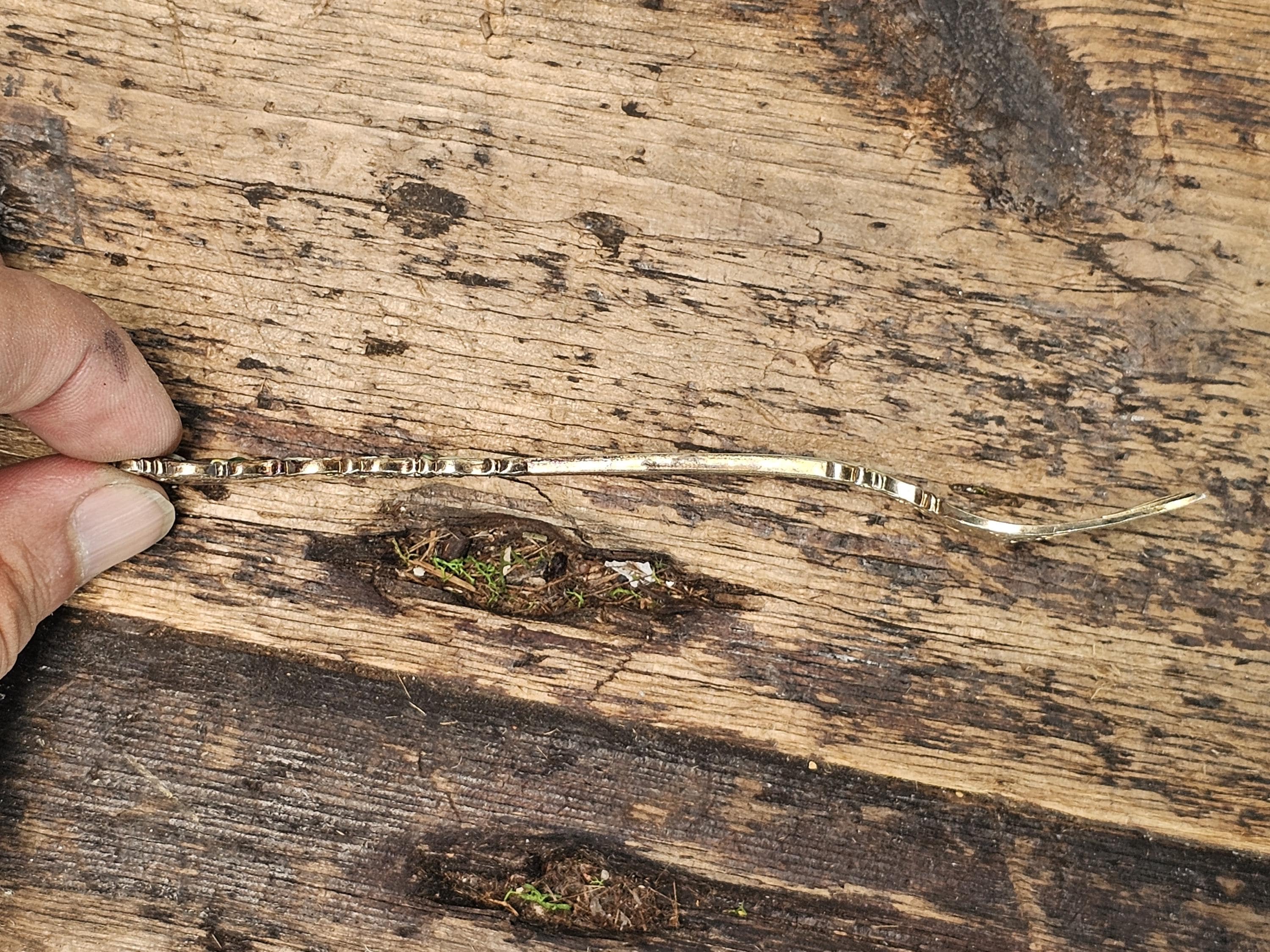 RARE Antique Dominick & Haff Renaissance Enameled Sterling Silver Food Pick 5.5"