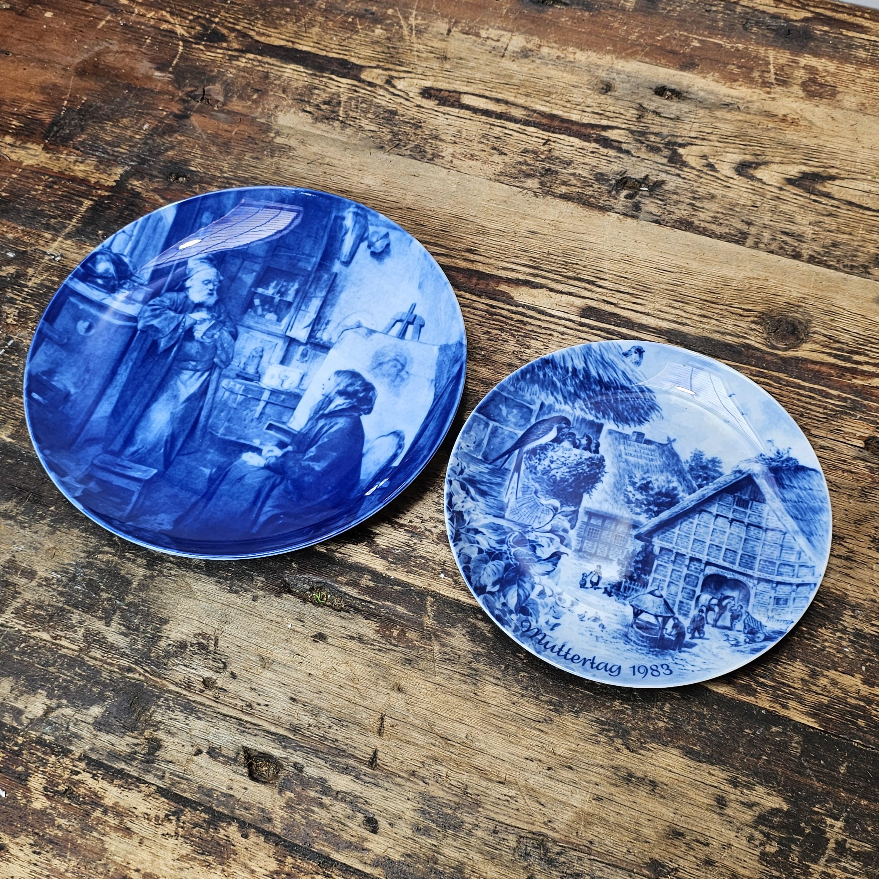 Set of 2 Vintage Berlin Design Collector Plates - West Germany 1977 & 1983