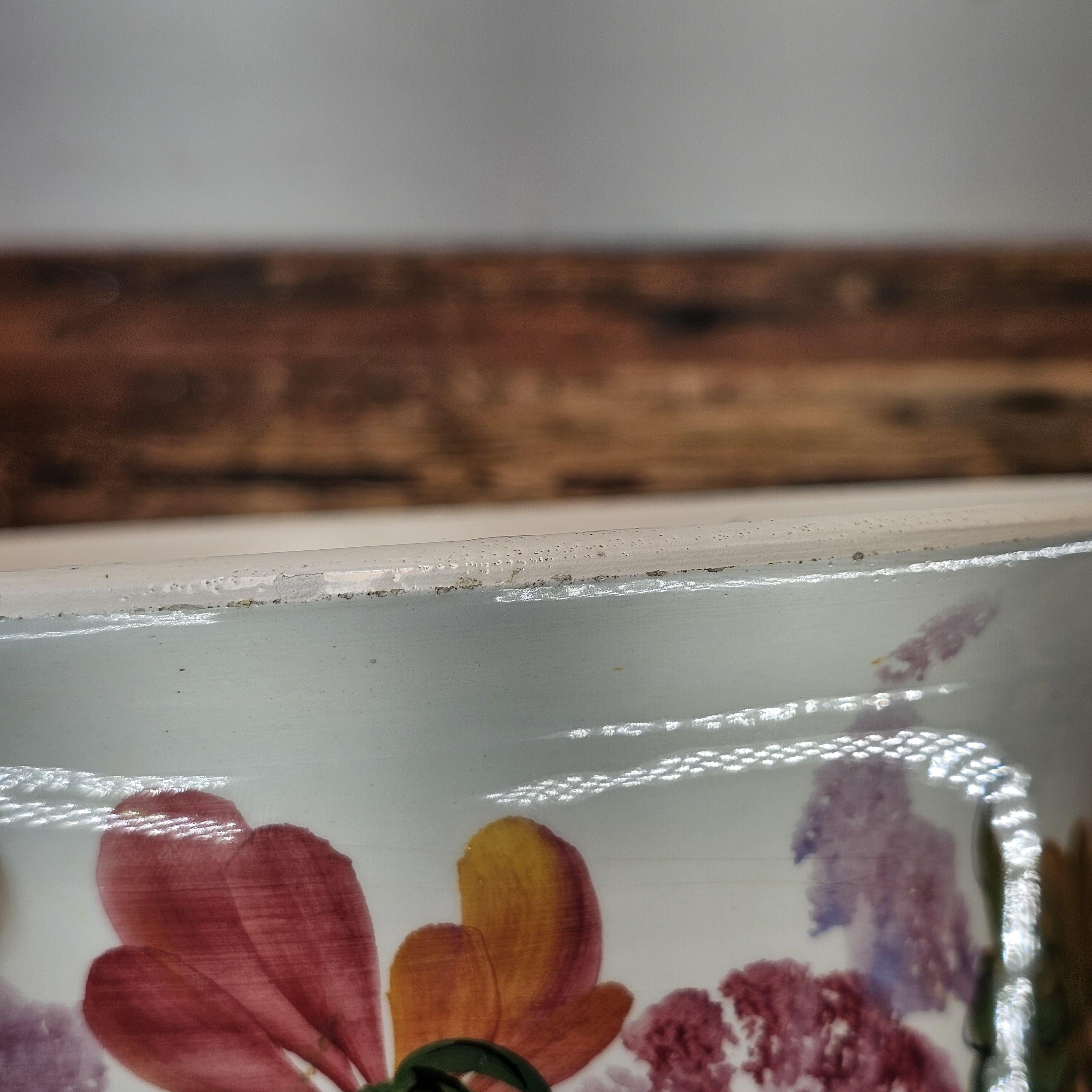 Vintage Bassano Majolica Planter | Hand-Painted in Italy 9"Dia. x 7"H