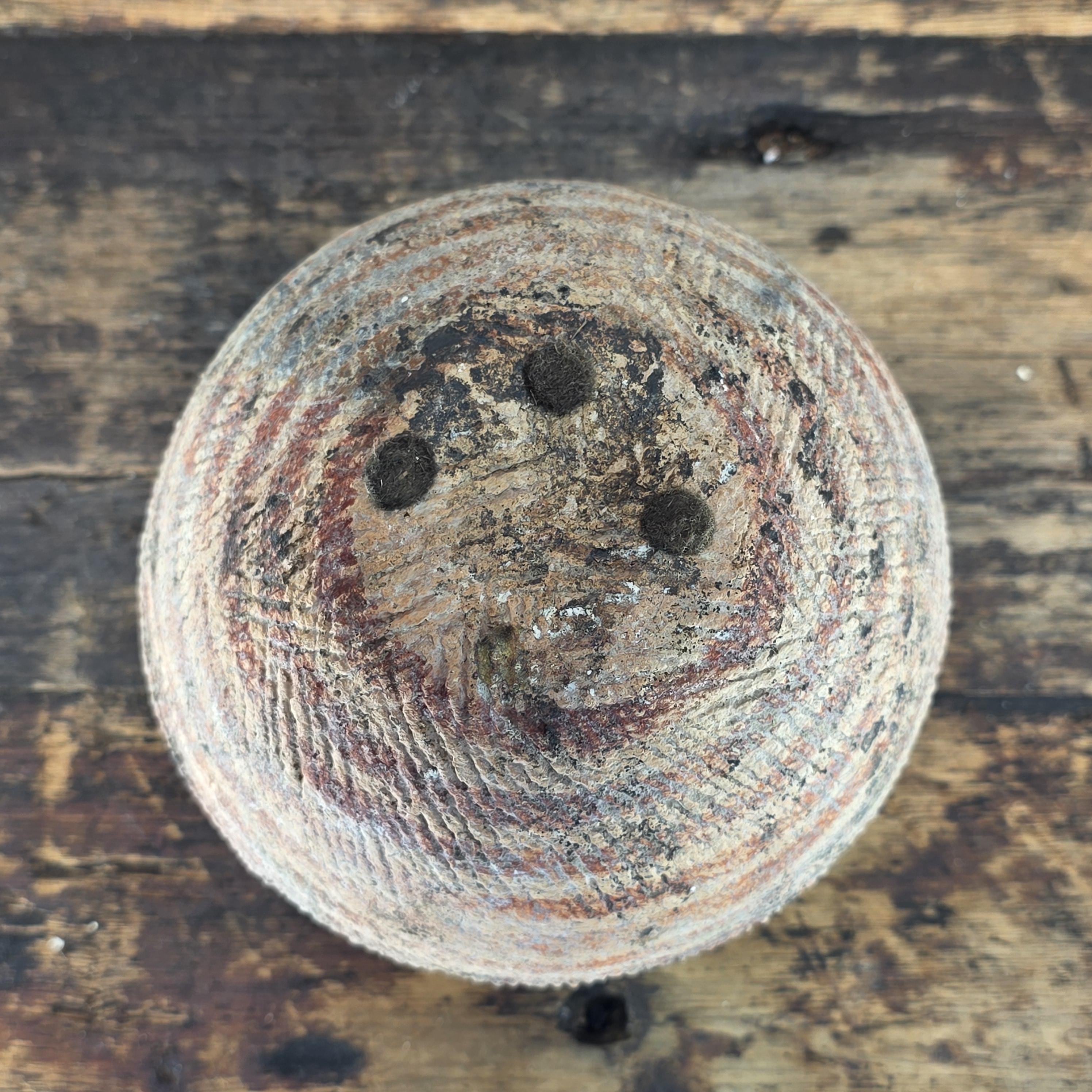 Ancient-Style Red Painted Jar with Cord Impressions East to Central Asian Style