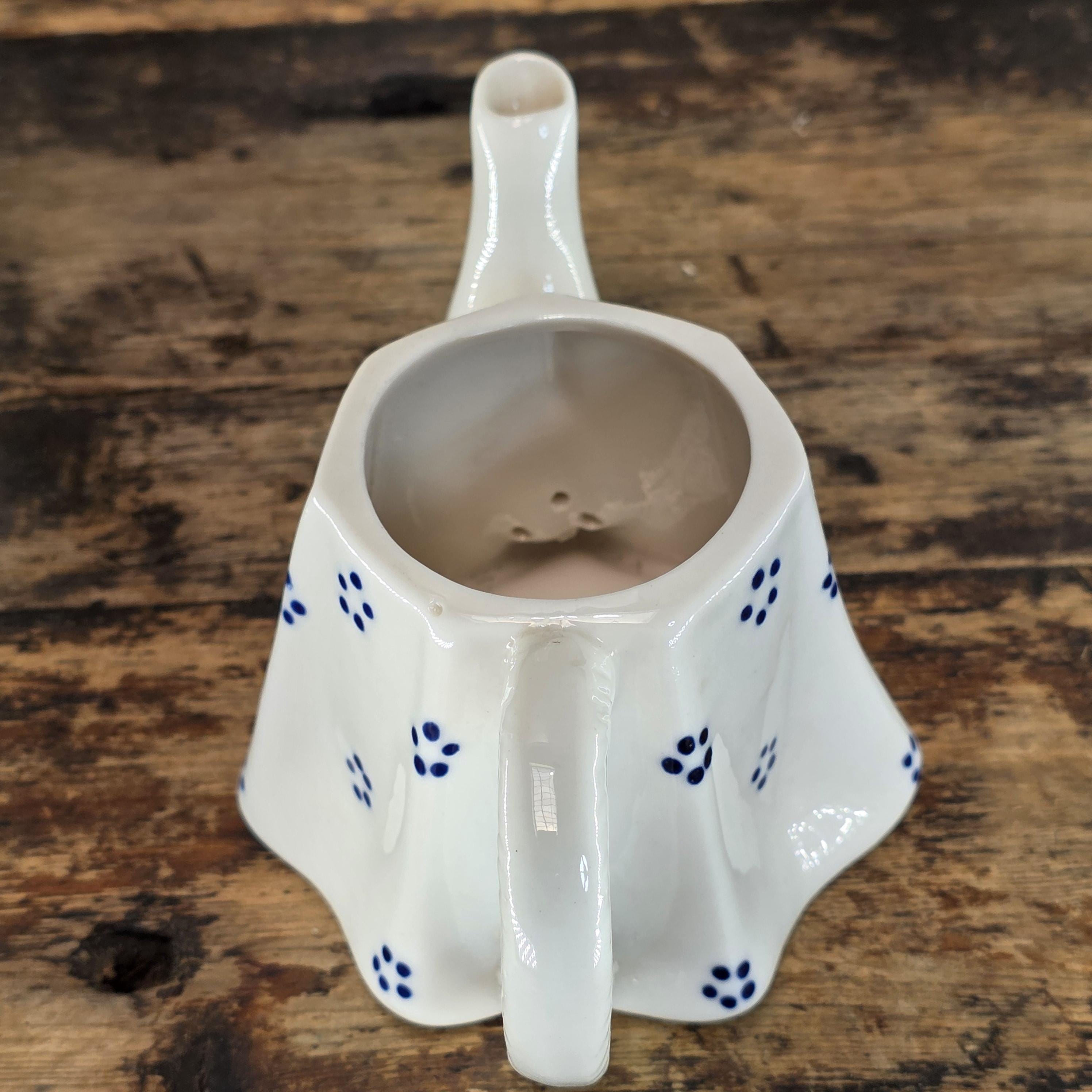 Vintage "Tea Party" Novelty Teapot - Delft Blue Style - Japanese Export Ceramic