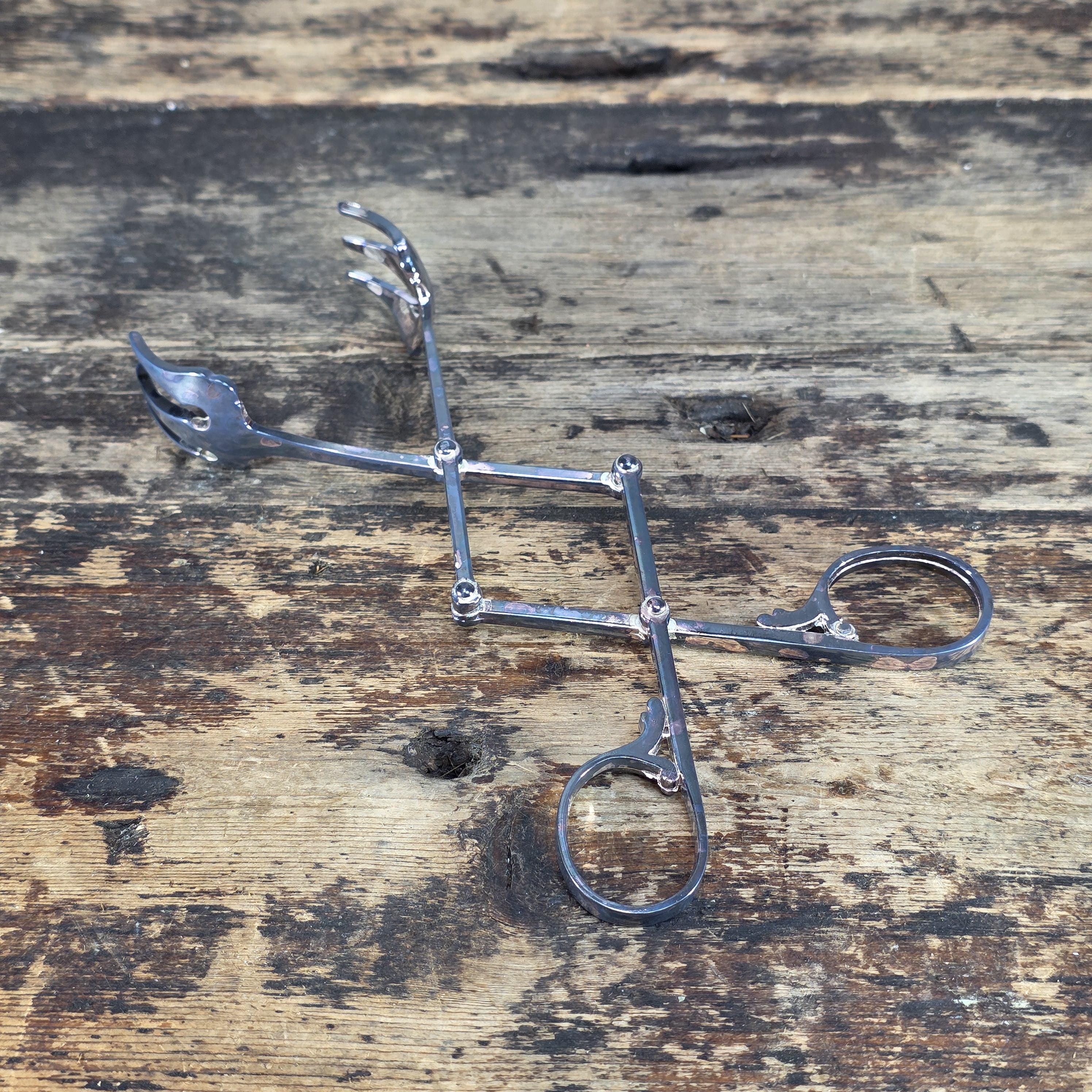 Vintage Italian Silver Plated Scissor Serving Tongs (Ice/Sugar Tongs) 7.5"L