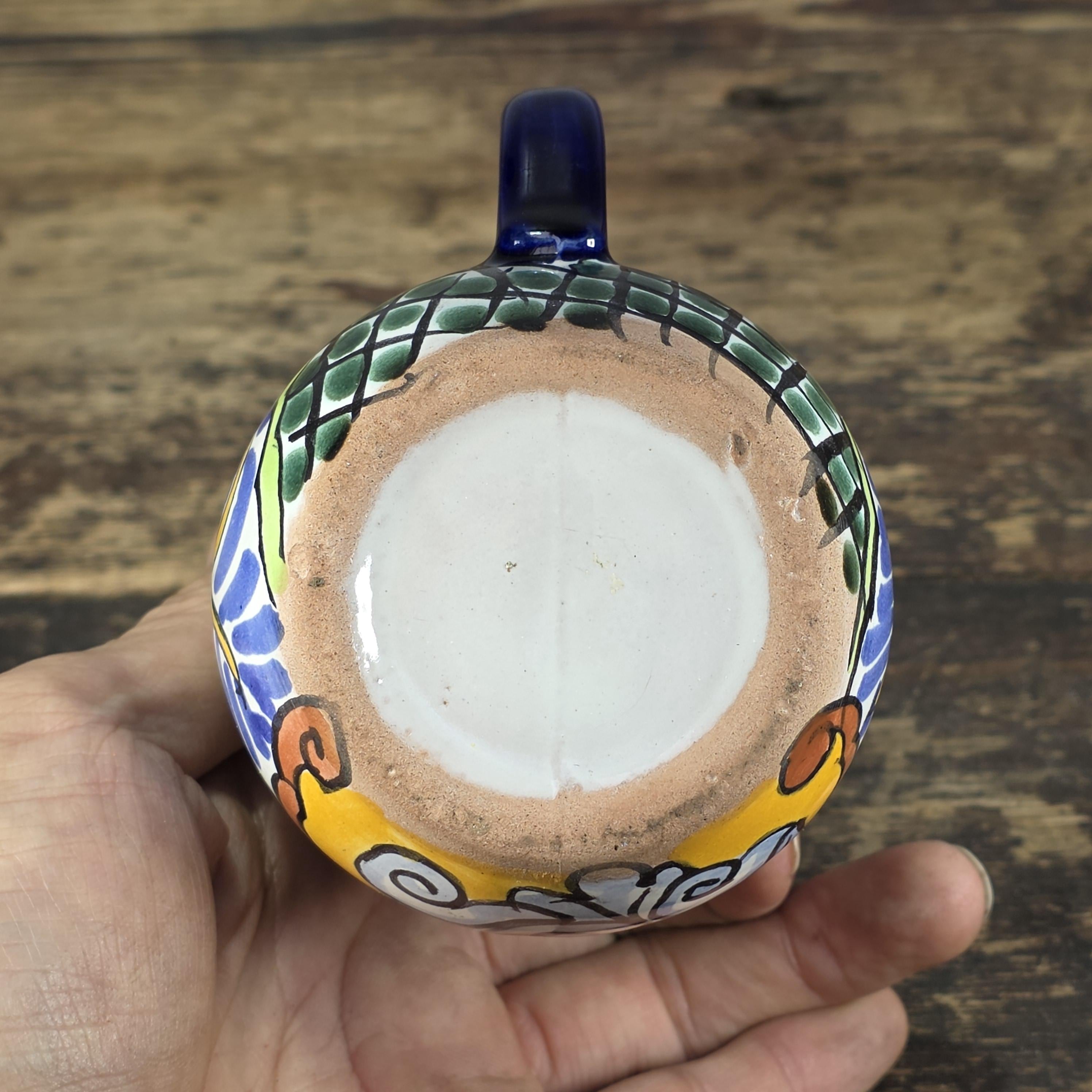 Vintage Talavera Mexico Frog Creamer – Hand Painted Folk Art Pottery