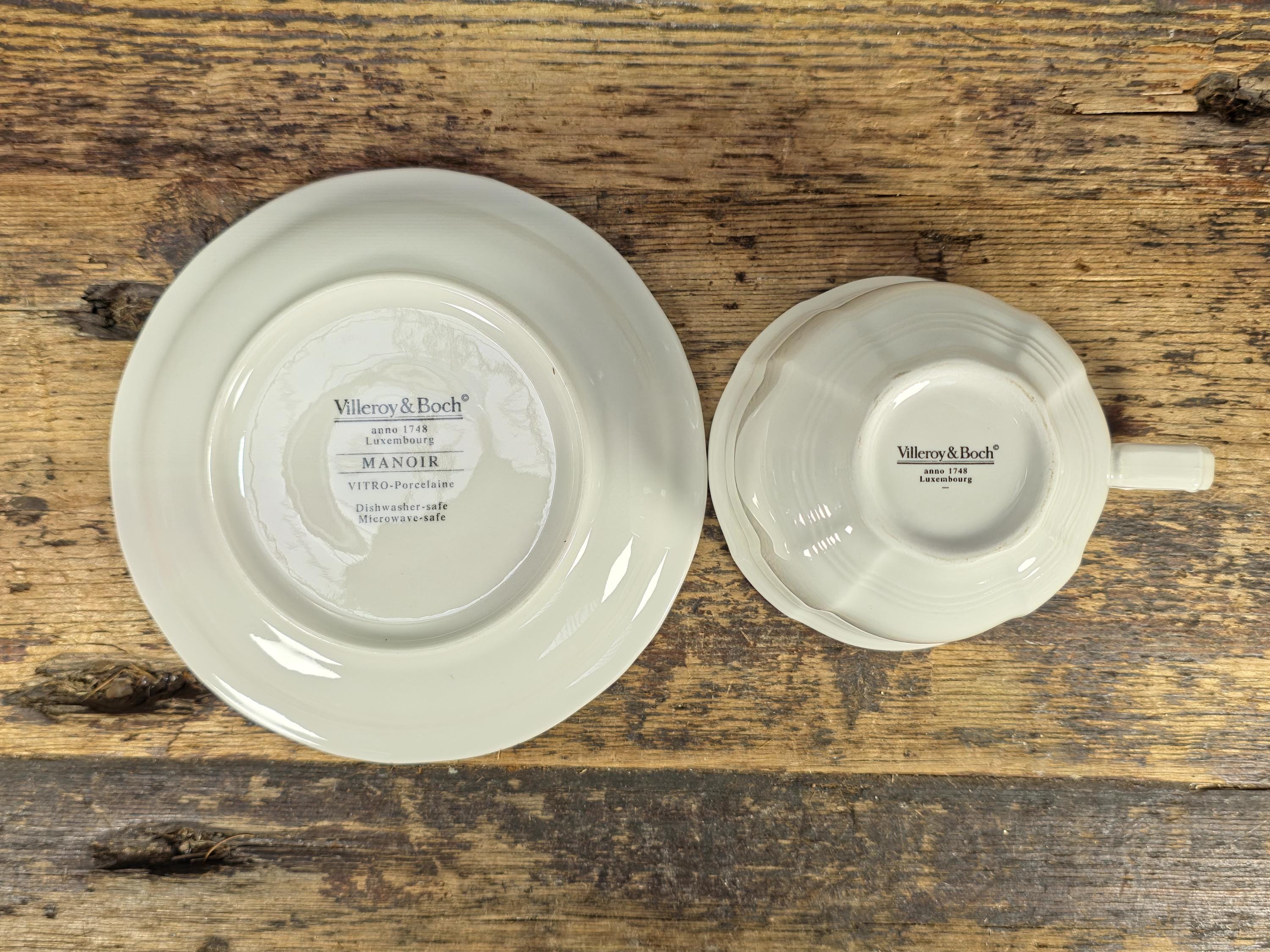 Villeroy & Boch Manoir Flat Demitasse Cup and Saucer