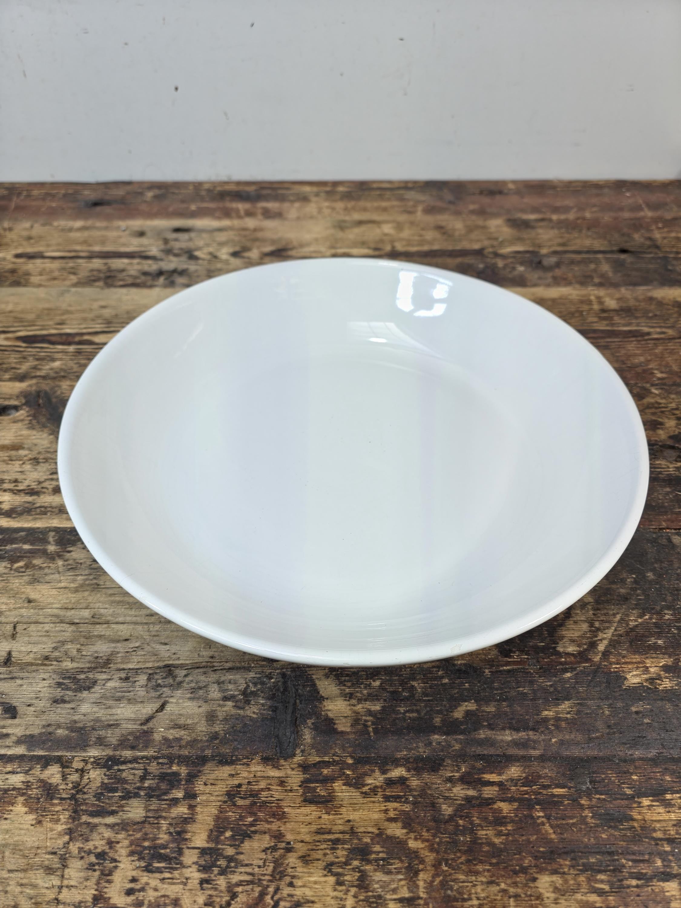 Vintage Ceramica ARM White Serving Bowl — Made in Italy, circa 1960s–1970s