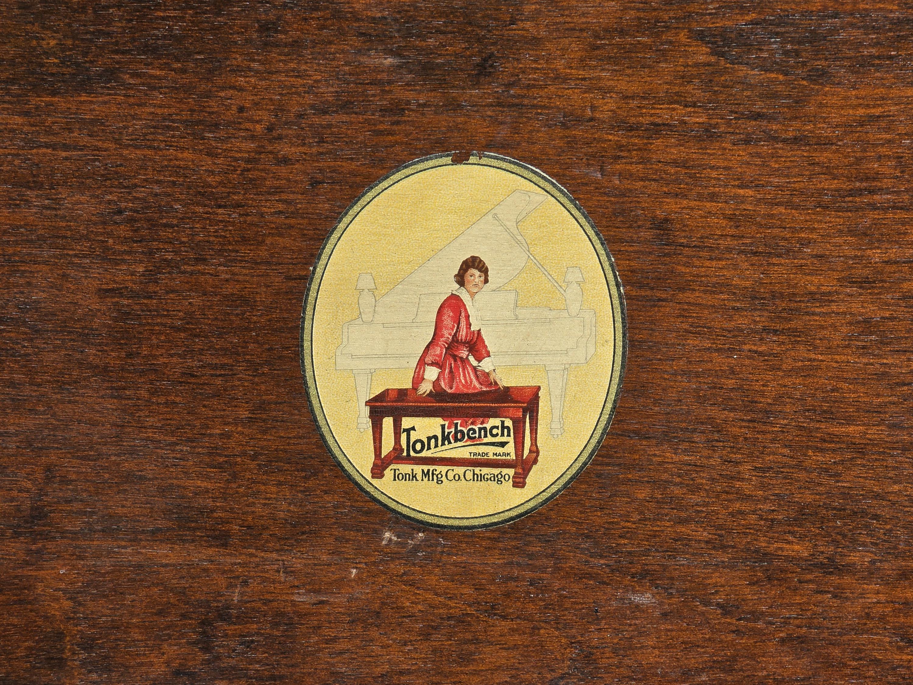 1910s Tonkbench Piano Seat with Storage — Blue Bird Furniture Los Angeles