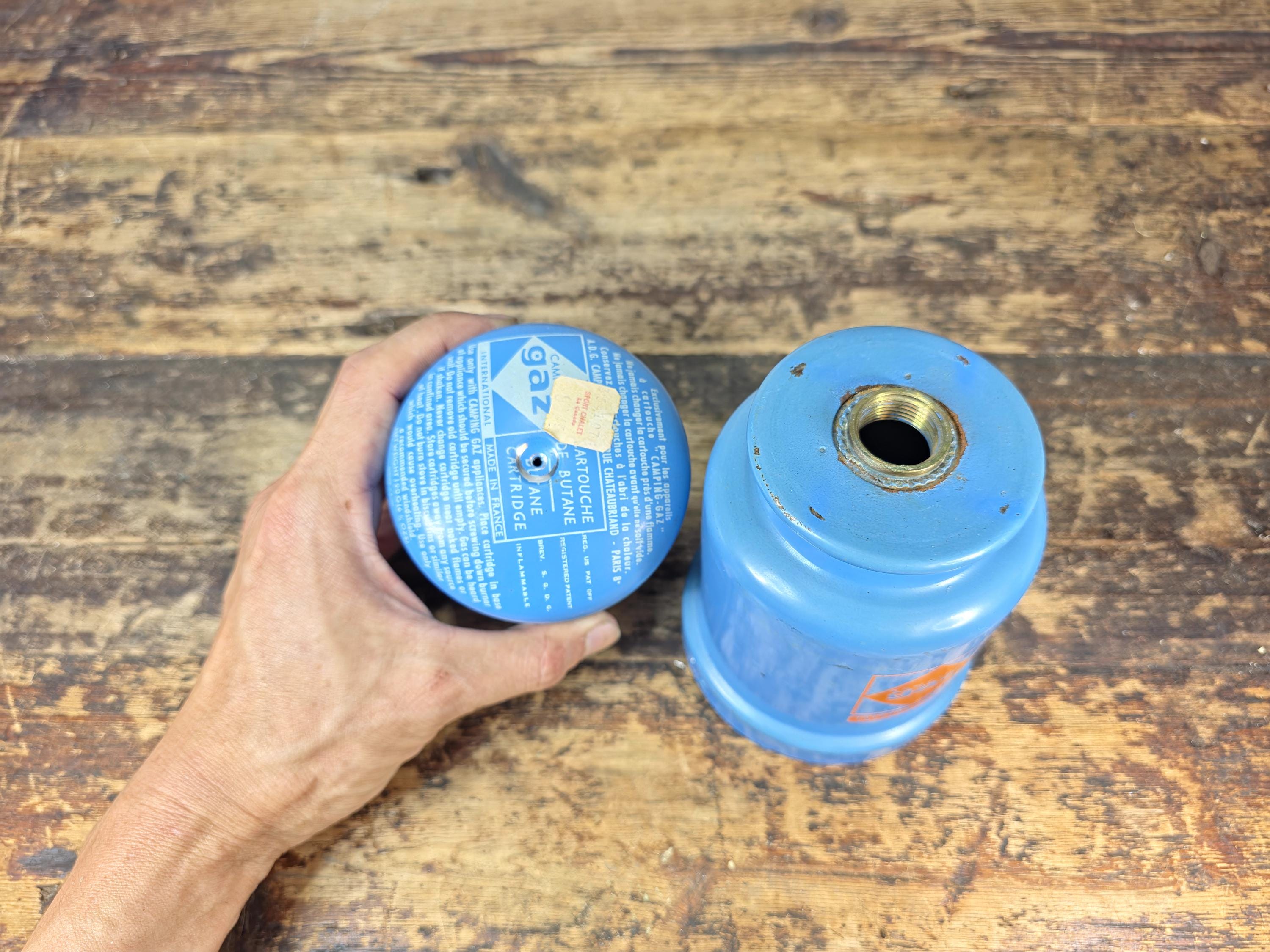 Vintage Camping Gaz “Super Bleuet” Portable Gas Stove – 1970s–80s, France