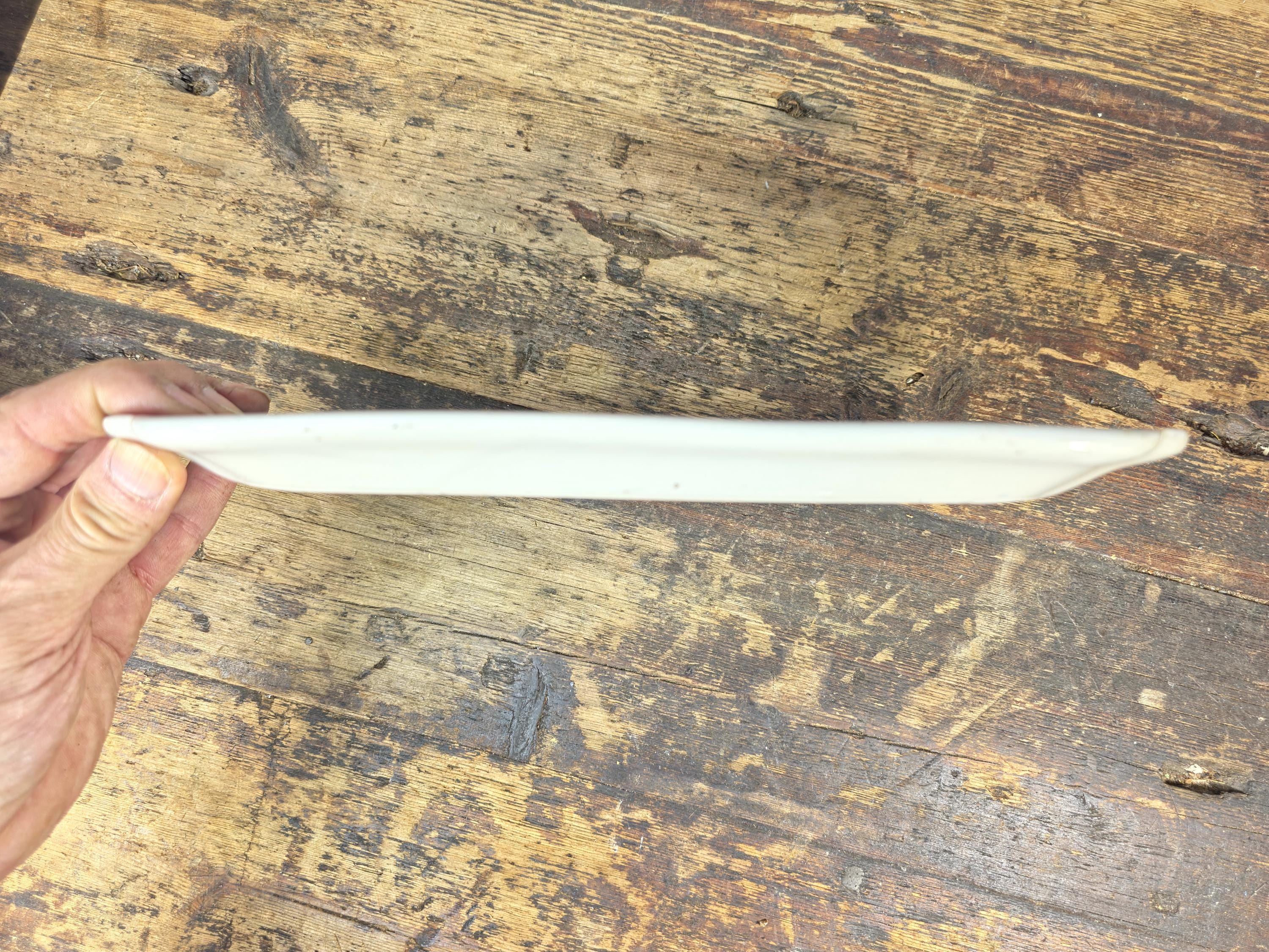 Blue & White Decorative Platter — Oriental Landscape Design — 11" x 7.5"