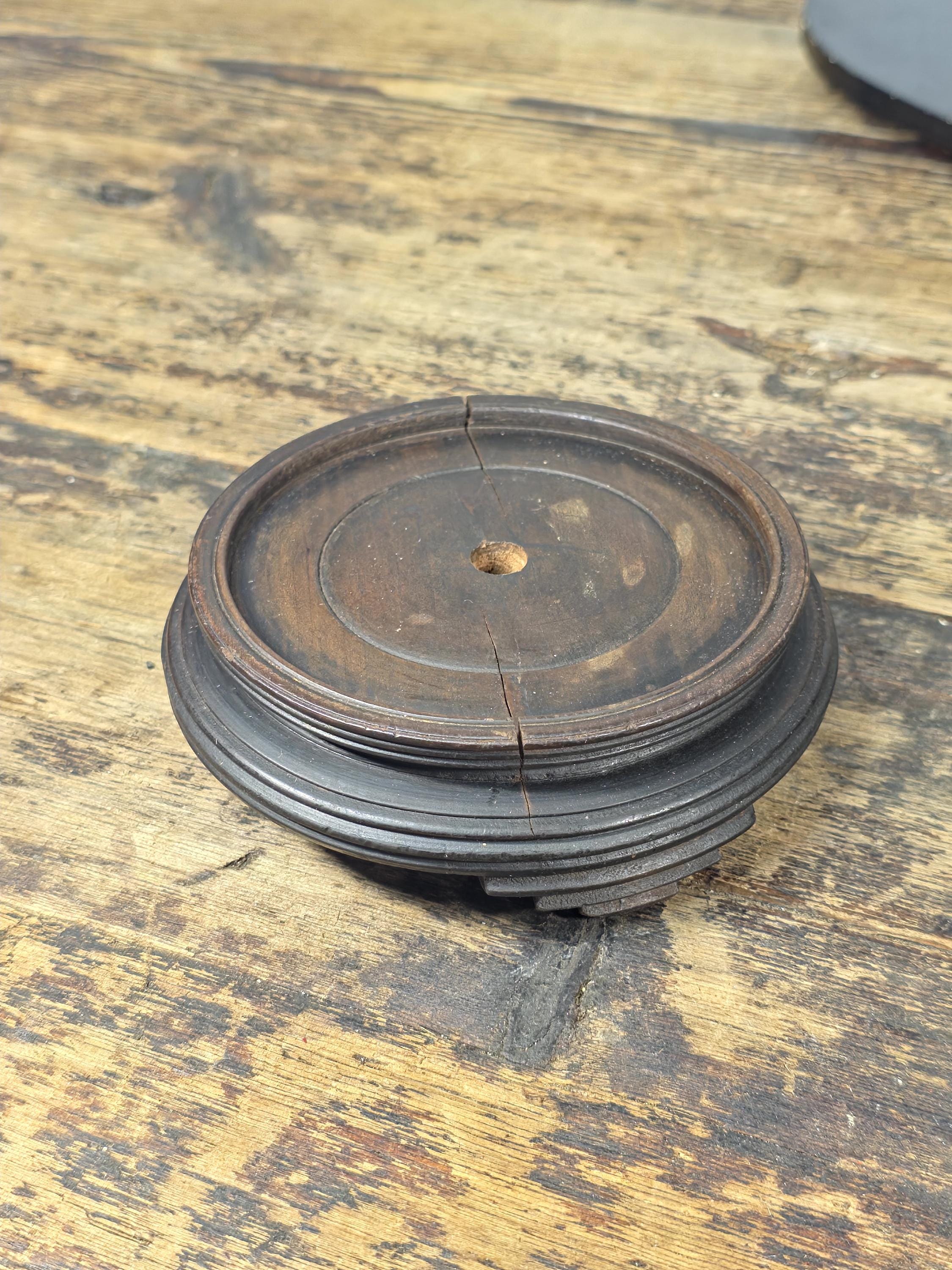 Small Asian Mixed Display Stands Set – Chinese & Japanese Wood Bases (3 pcs)