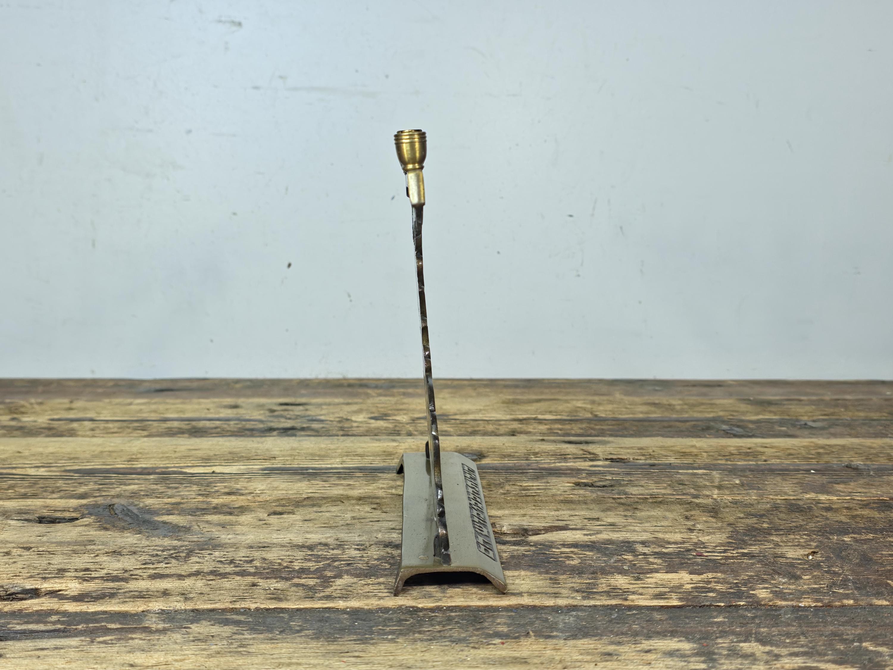 Vintage Brass Hanukkah Menorah – Israel – 12 Tribes Judaica – Mid Century