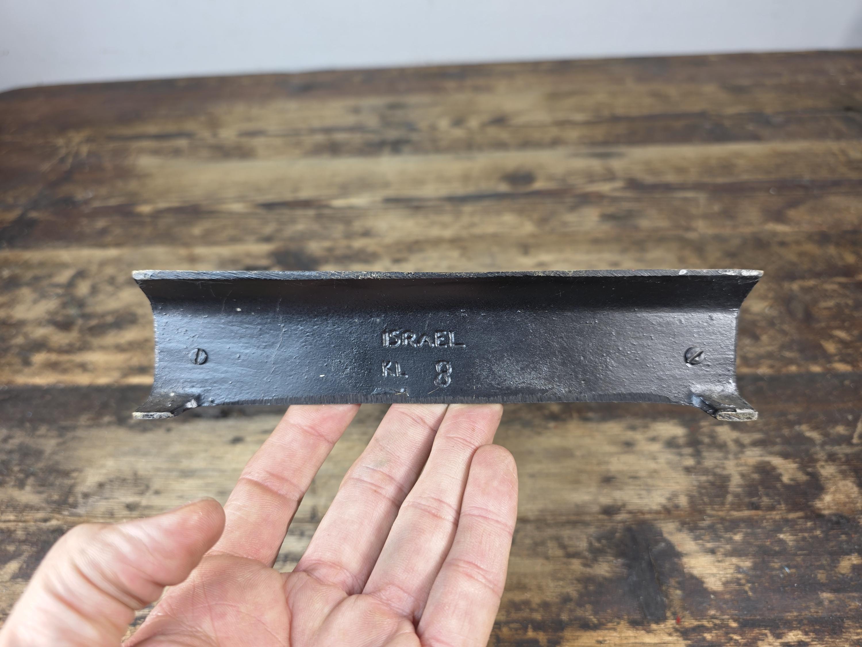 Vintage Brass Hanukkah Menorah – Israel – 12 Tribes Judaica – Mid Century