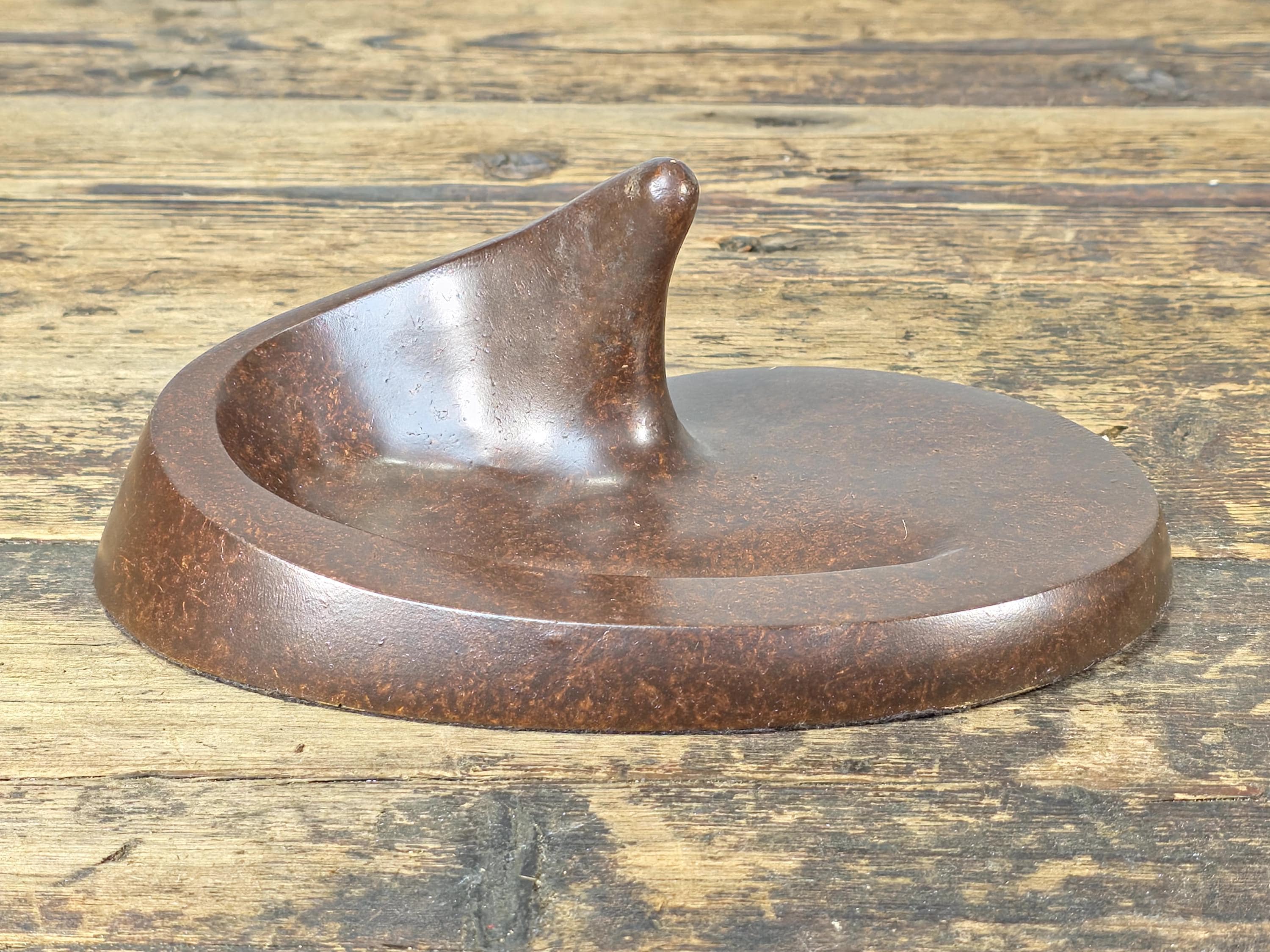 Vintage Lynette Decor Products Modernist Sculpture Tray – by Hal Reed – USA