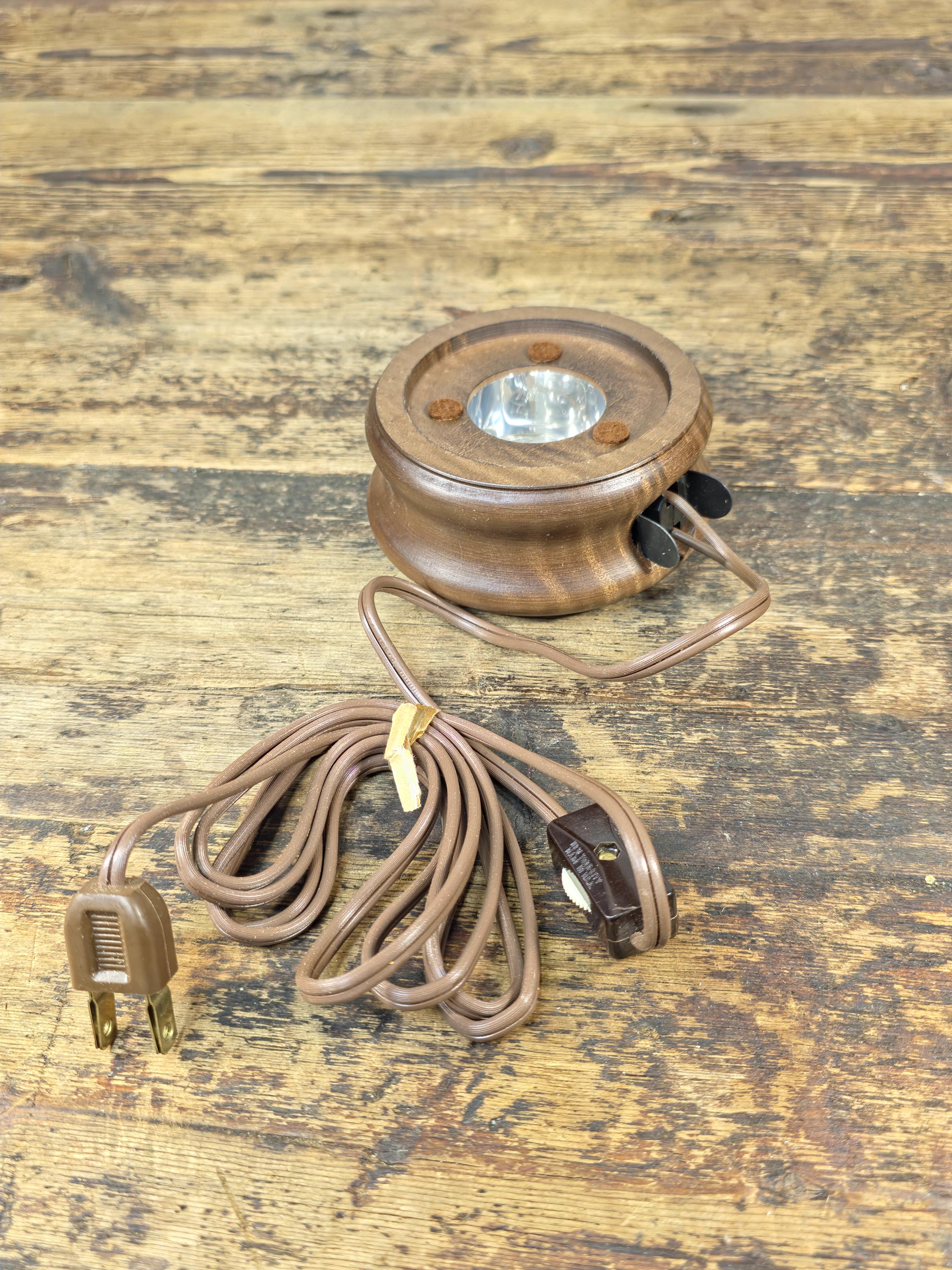 Vintage Wooden Display Light Stand by Analite Inc. “Show-Off Illuminator” USA