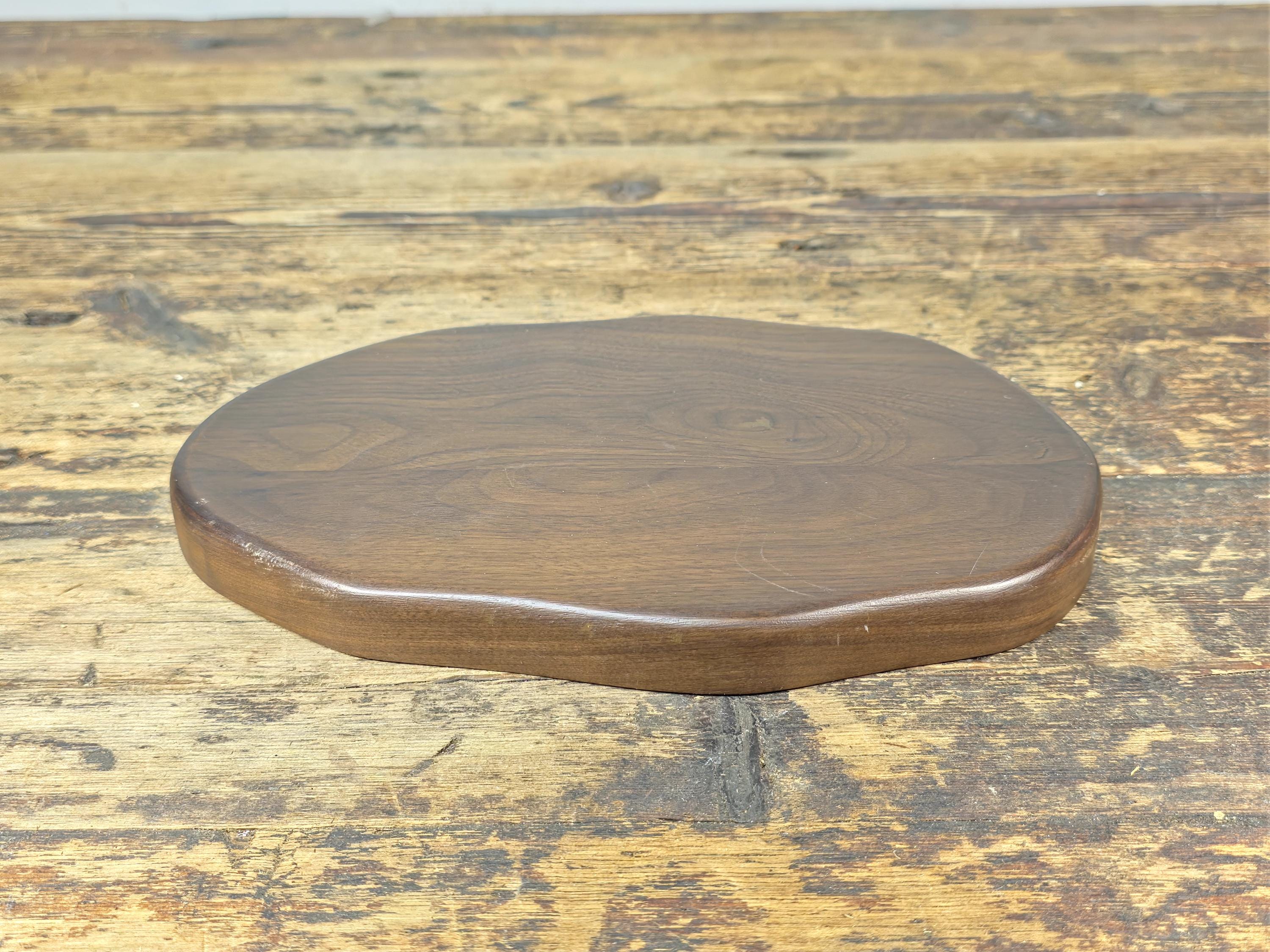 Vintage Wooden Display Stand / Base – Walnut Finish 9.5" x 6.5"