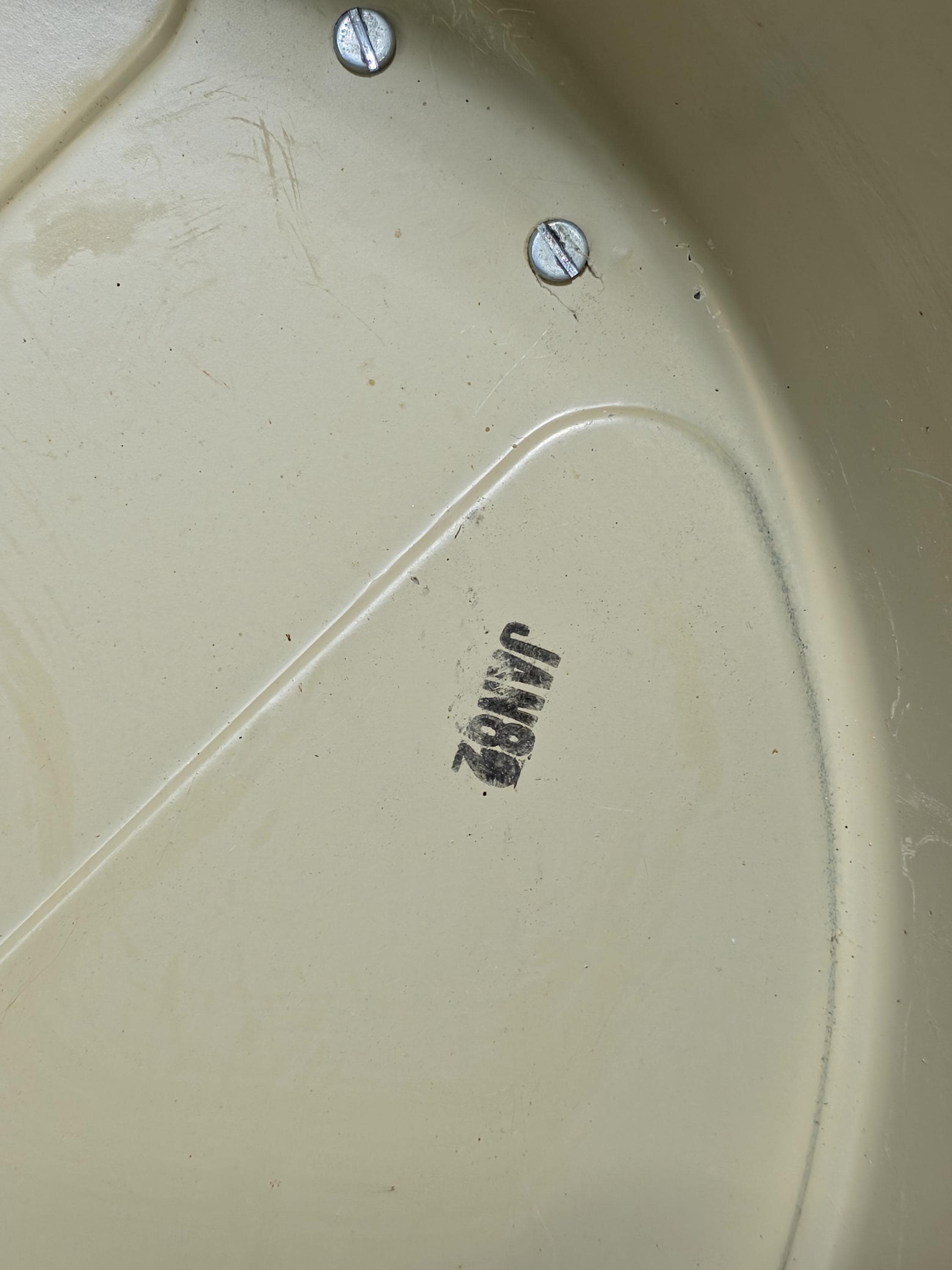 Vintage KIK-STEP Rolling Step Stool Beige Black Industrial 1980s USA