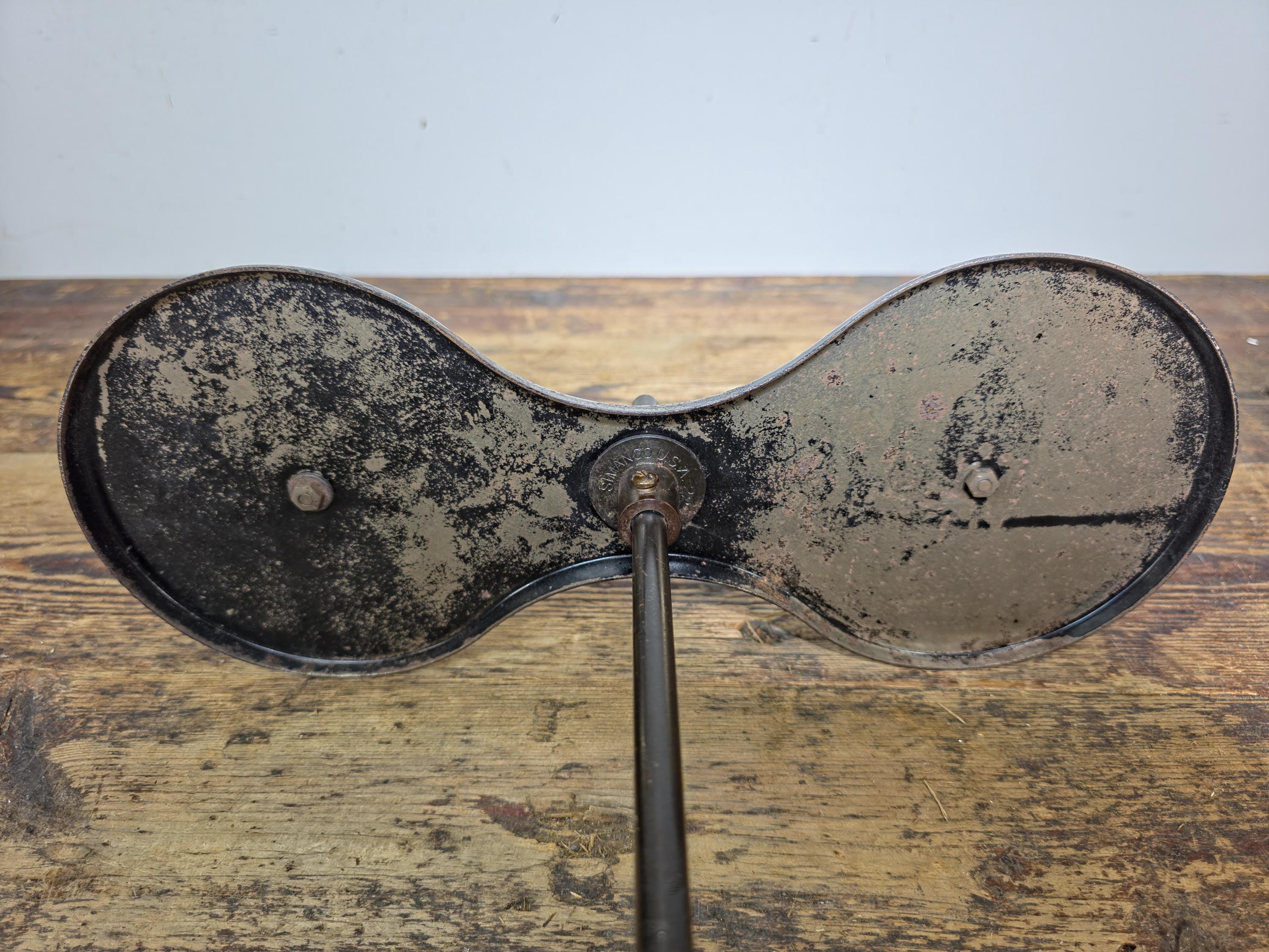 1930s Singer SIMANCO Cast Iron Butterfly Thread Stand USA Industrial Spool