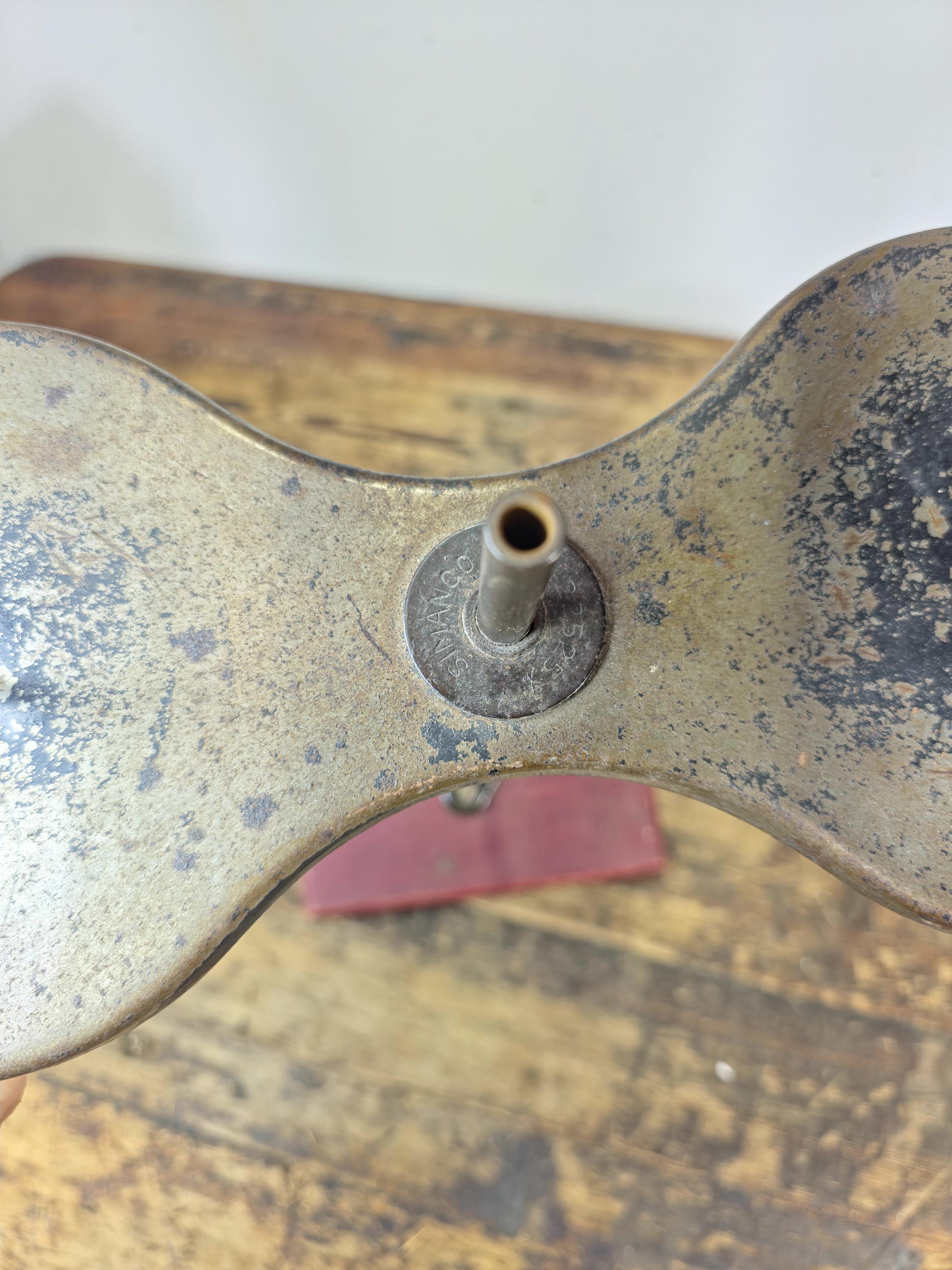 1930s Singer SIMANCO Cast Iron Butterfly Thread Stand USA Industrial Spool