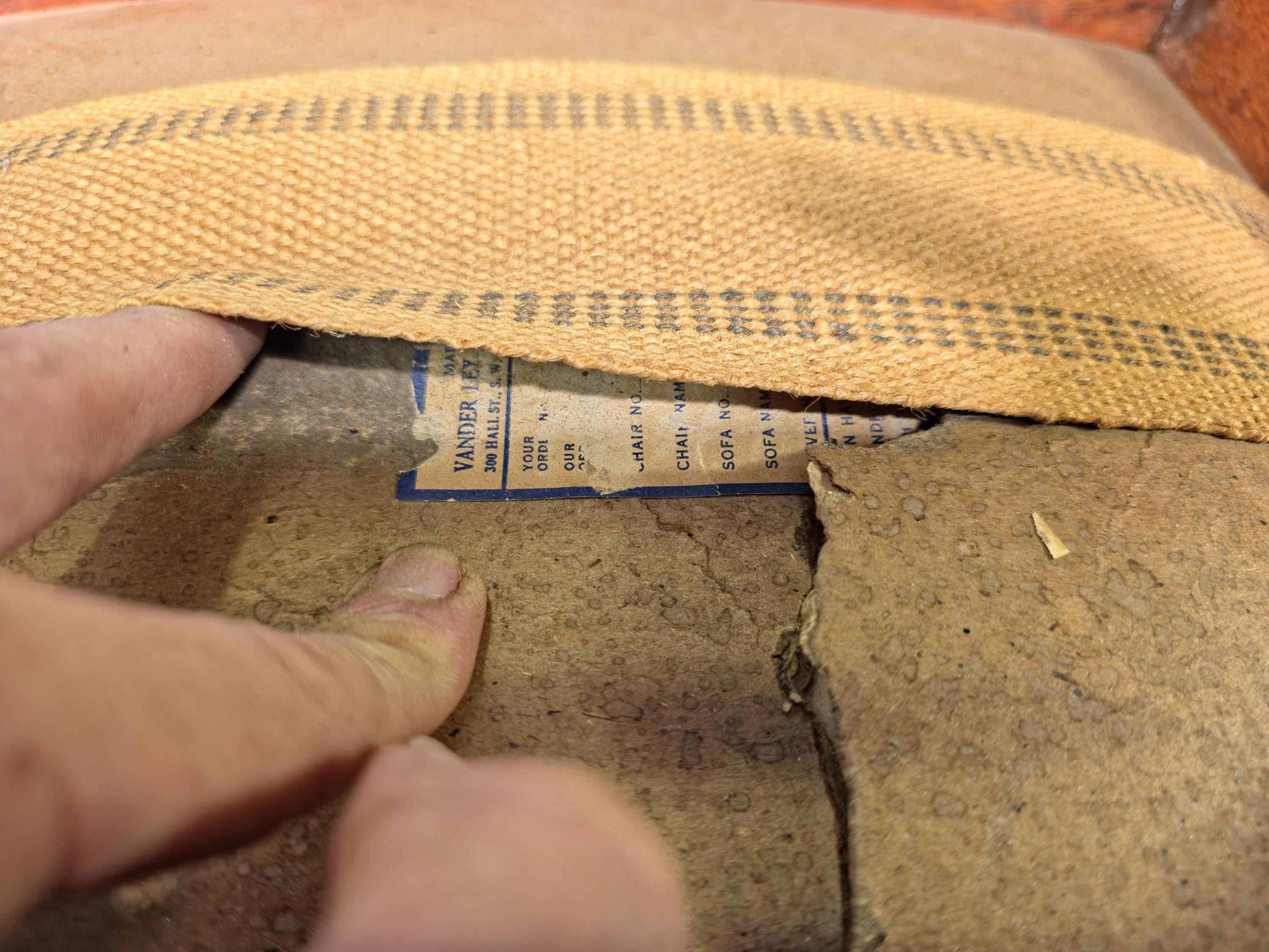 Rare 1930s Vander Ley Bros Needlepoint Stool | 300 Hall St. Grand Rapids Antique