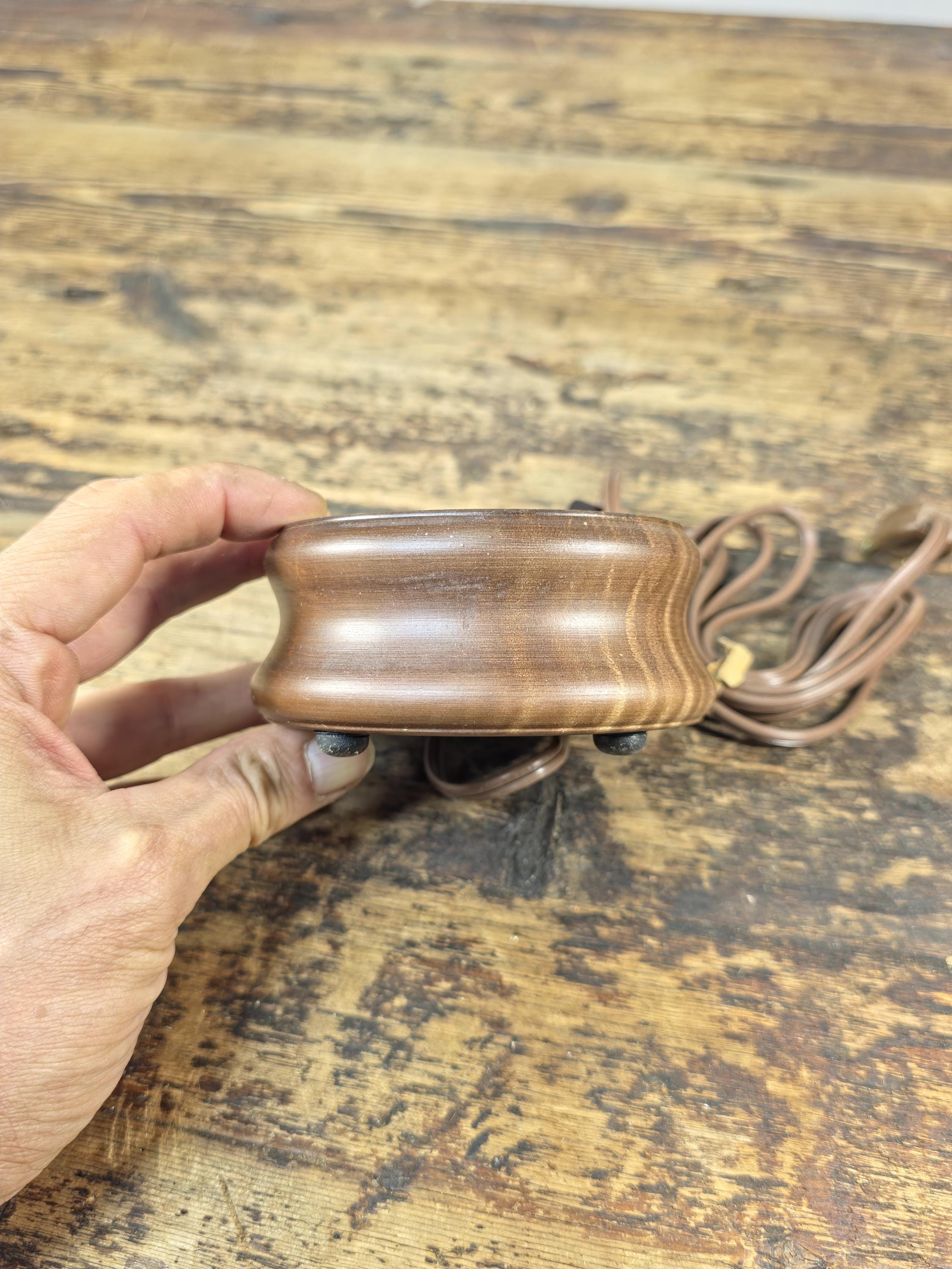 Vintage Wooden Display Light Stand by Analite Inc. “Show-Off Illuminator” USA