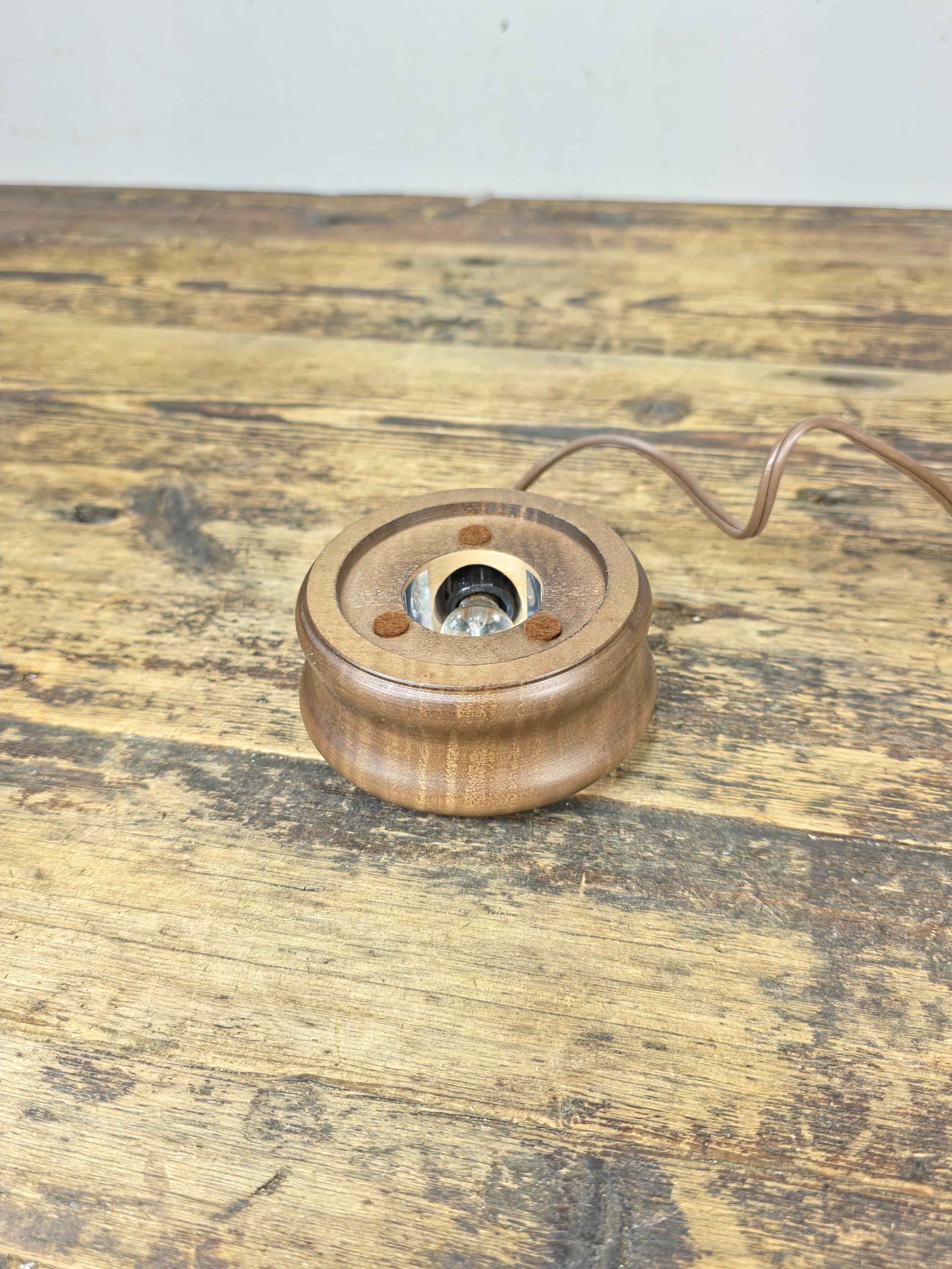 Vintage Wooden Display Light Stand by Analite Inc. “Show-Off Illuminator” USA