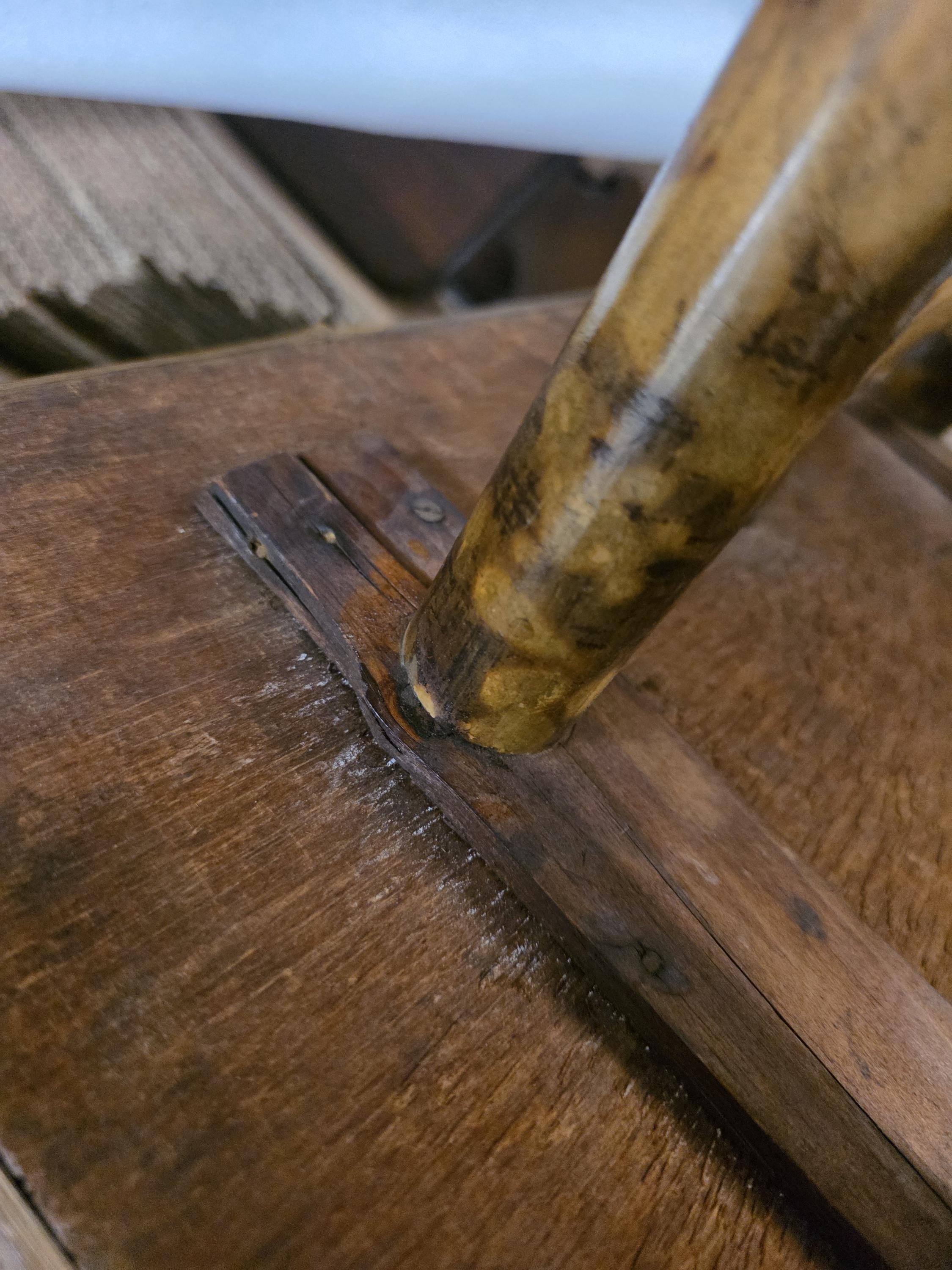 Rare Antique Chinoiserie Bamboo Table | Hand-Painted Lacquer Panels, c.1900