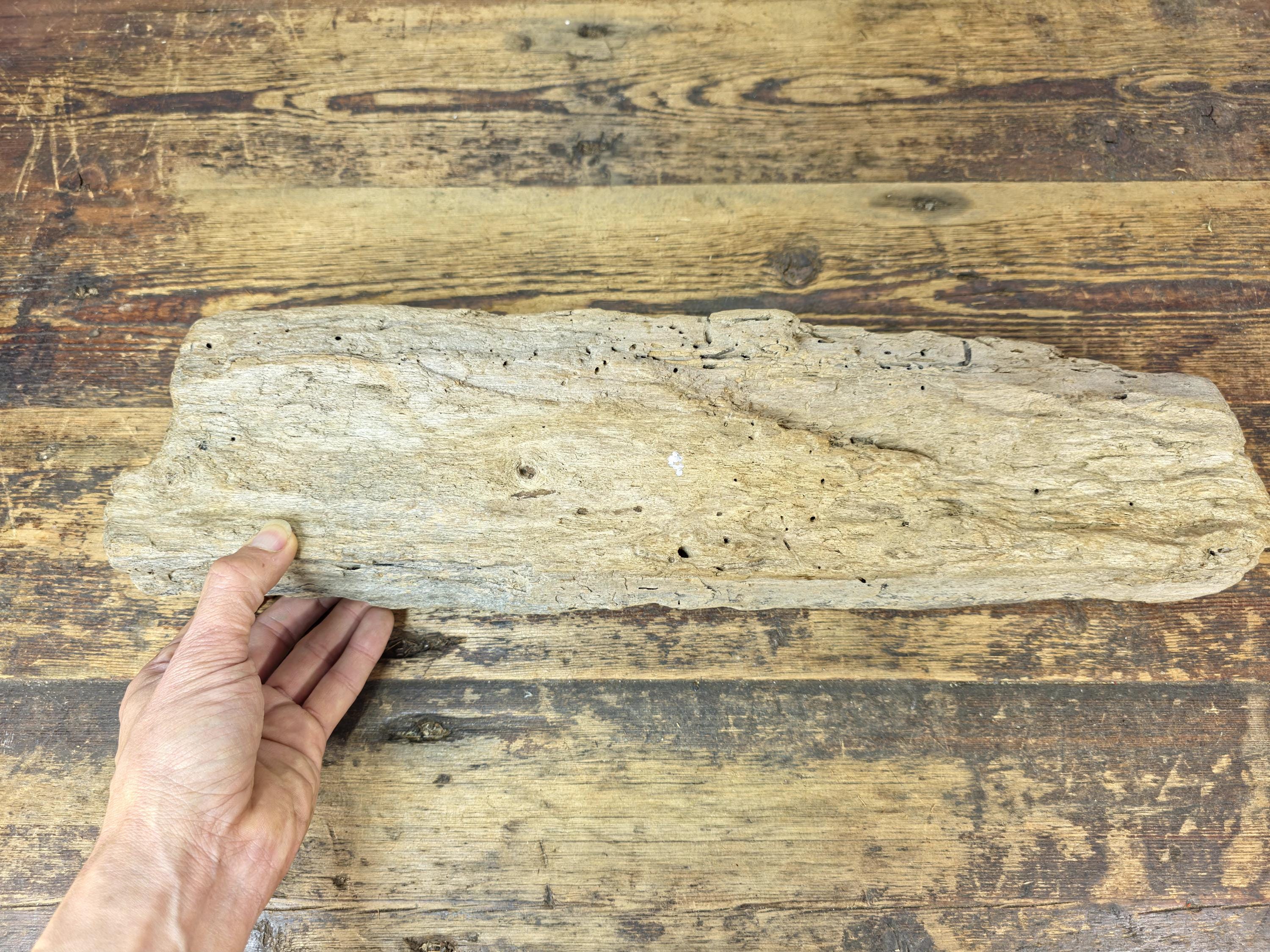 Artisan Made Driftwood three votive candle holder Including 3 Tea lights 19.5" L