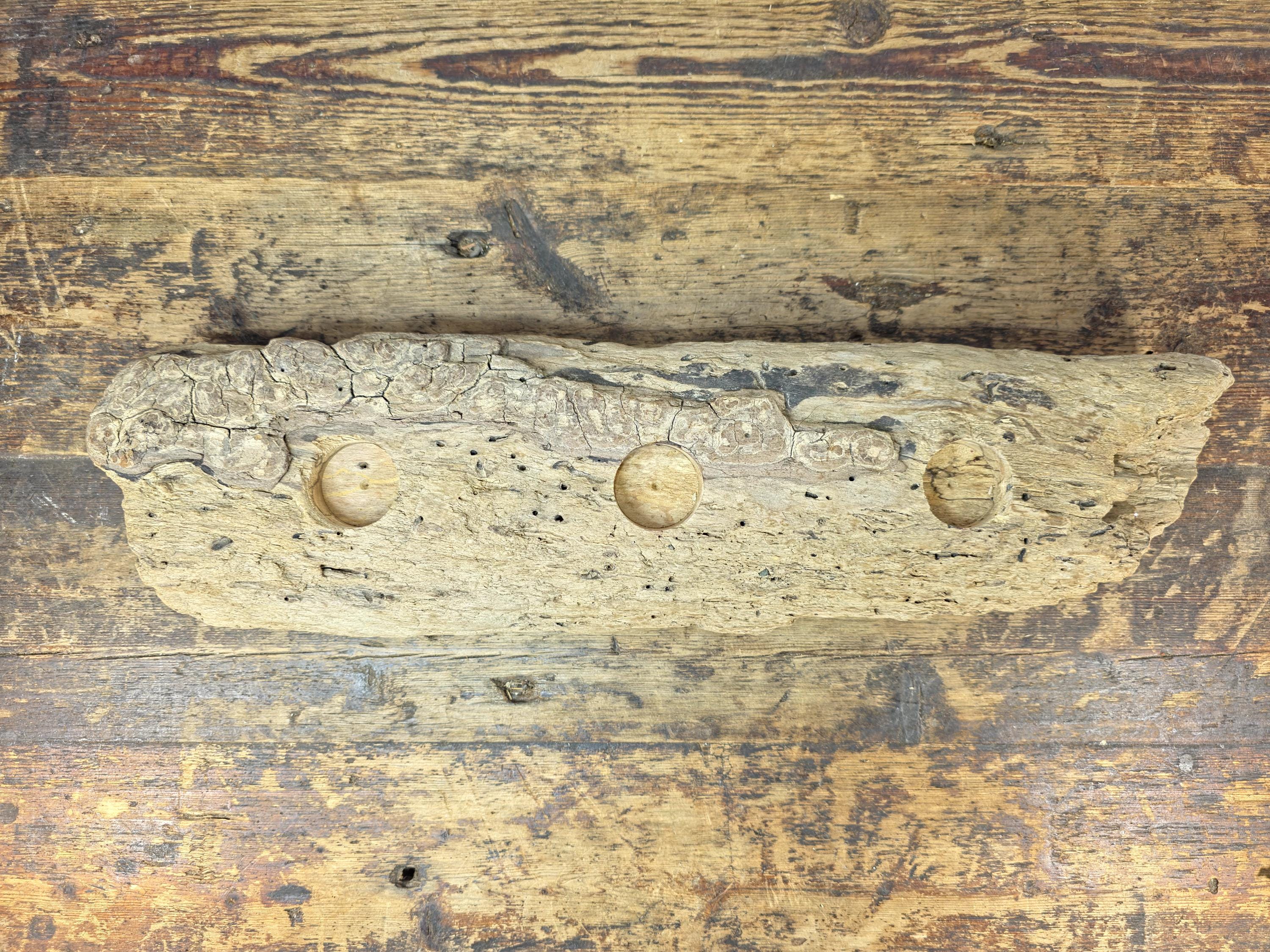 Artisan Made Driftwood three votive candle holder Including 3 Tea lights 19.5" L