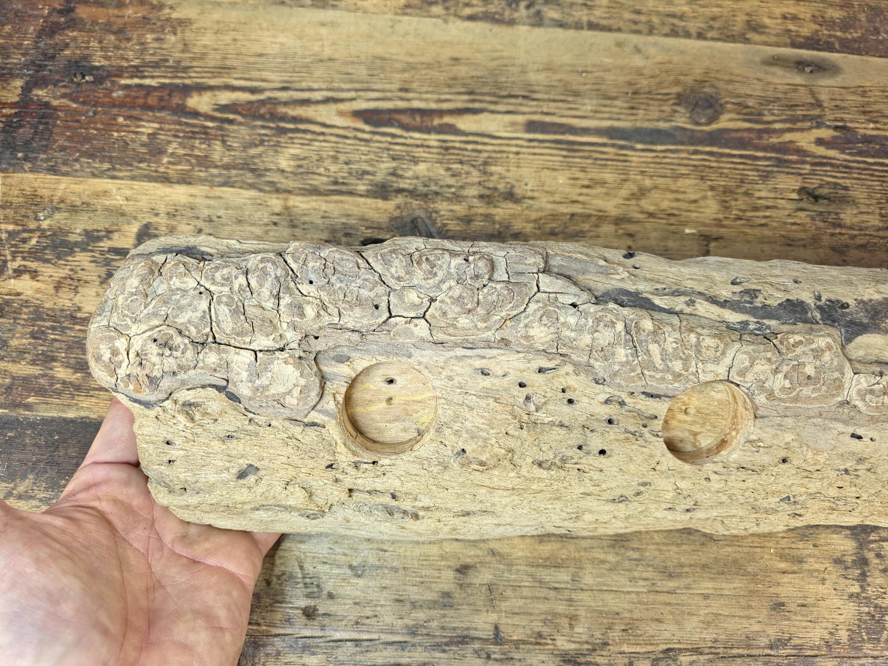 Artisan Made Driftwood three votive candle holder Including 3 Tea lights 19.5" L