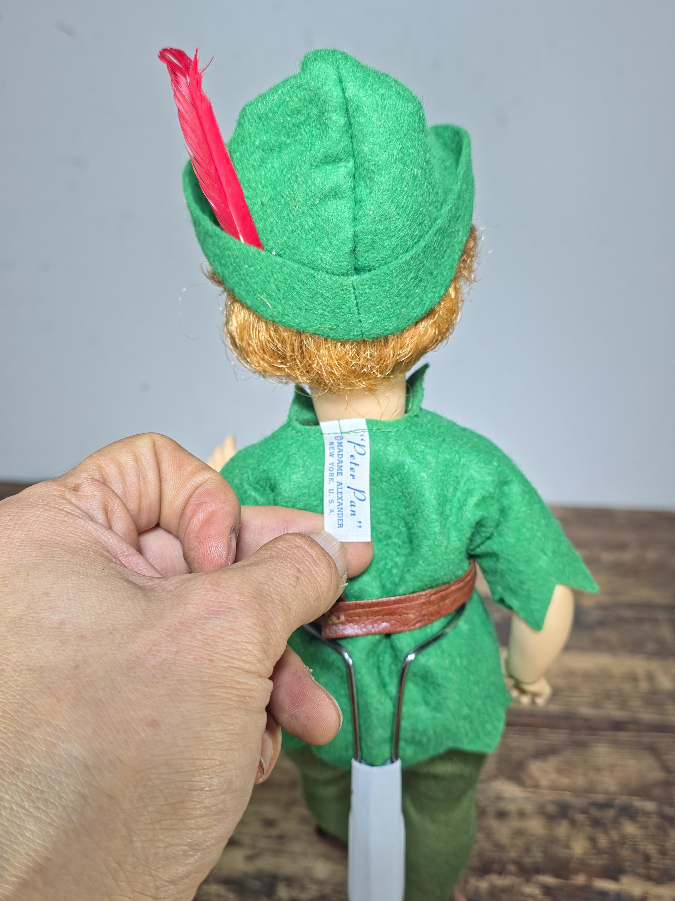Vintage 1970s Madame Alexander Peter Pan Doll 14” w/ Box & Tag | Near Mint
